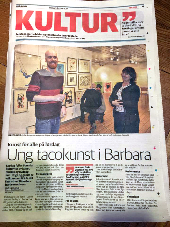 Resultatet av at Aura Avis stakk innom monteringa.