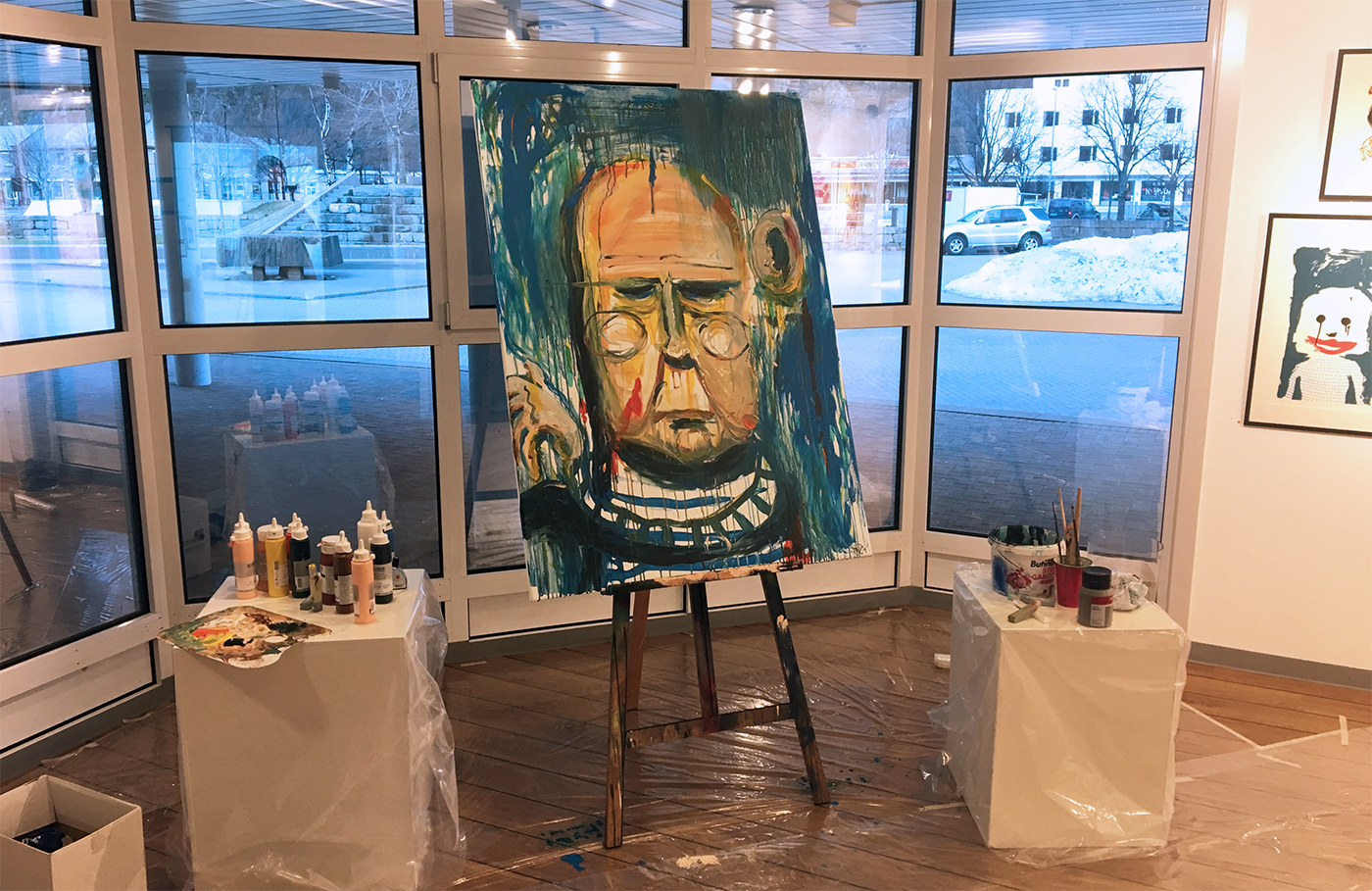 Resultatet av improvisert maling til improvisert jazz.