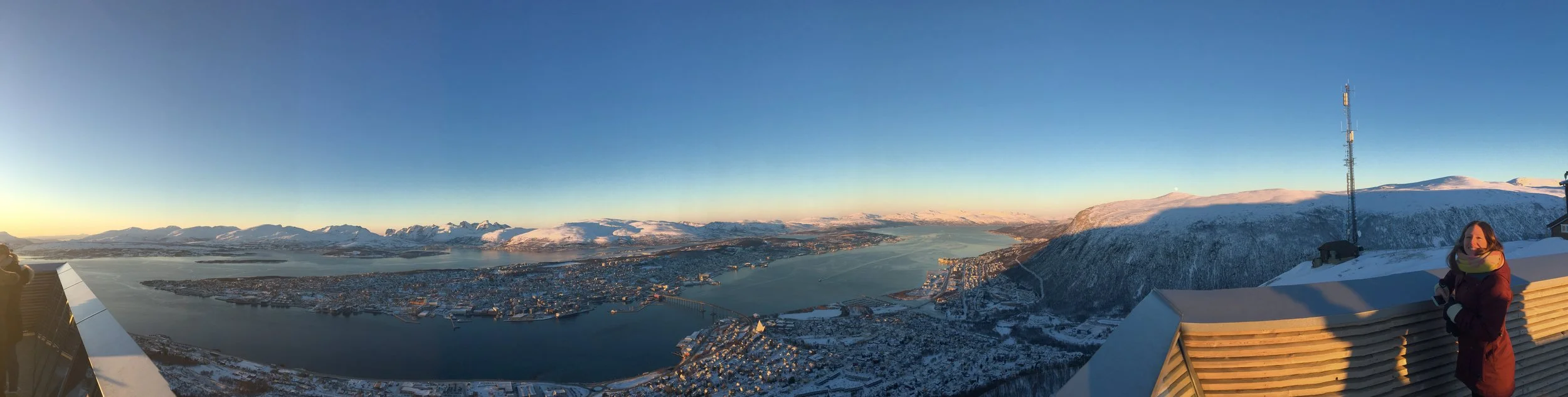 Tromsø var nok den vakreste plassen i verden i noen dager altså, og vi fikk nyte det.