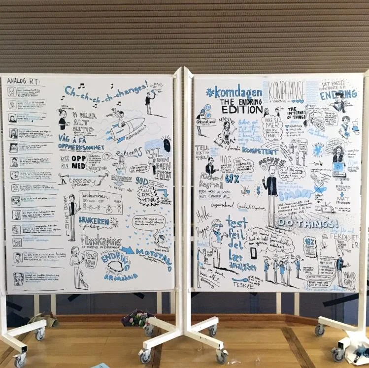 Kommunikasjonsdagen 2016 på Det Norske Teatret i Oslo.  Med analoge ReTweets og det hele.