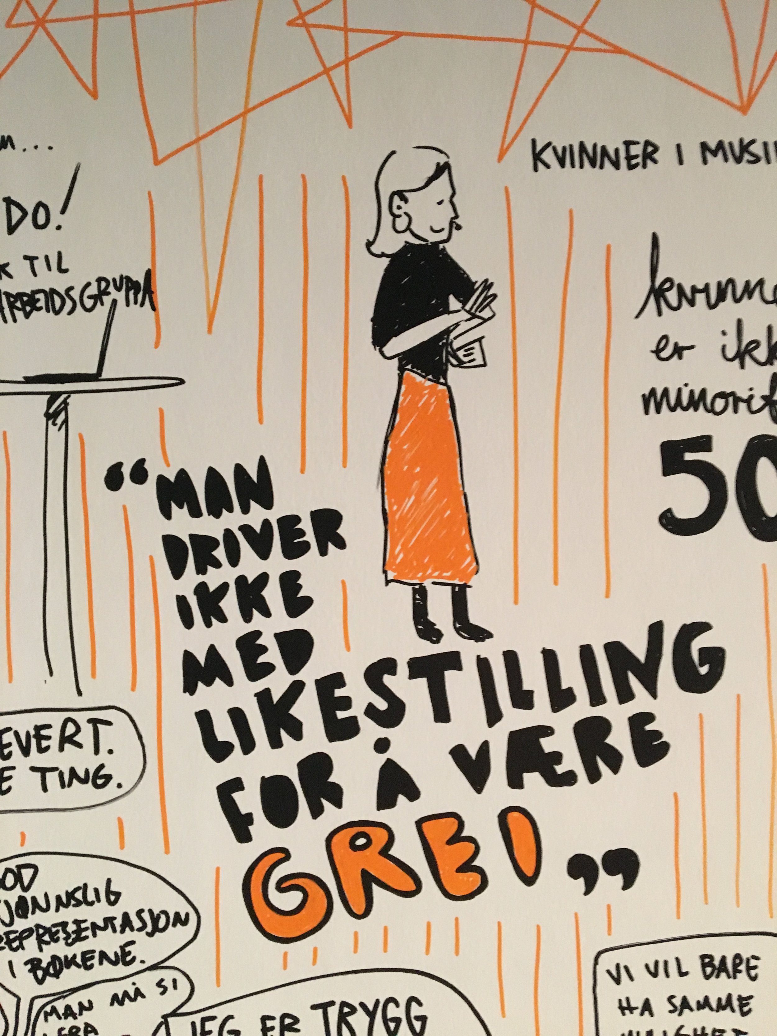 Detalj fra Balansekunstkonferansen i Oslo.