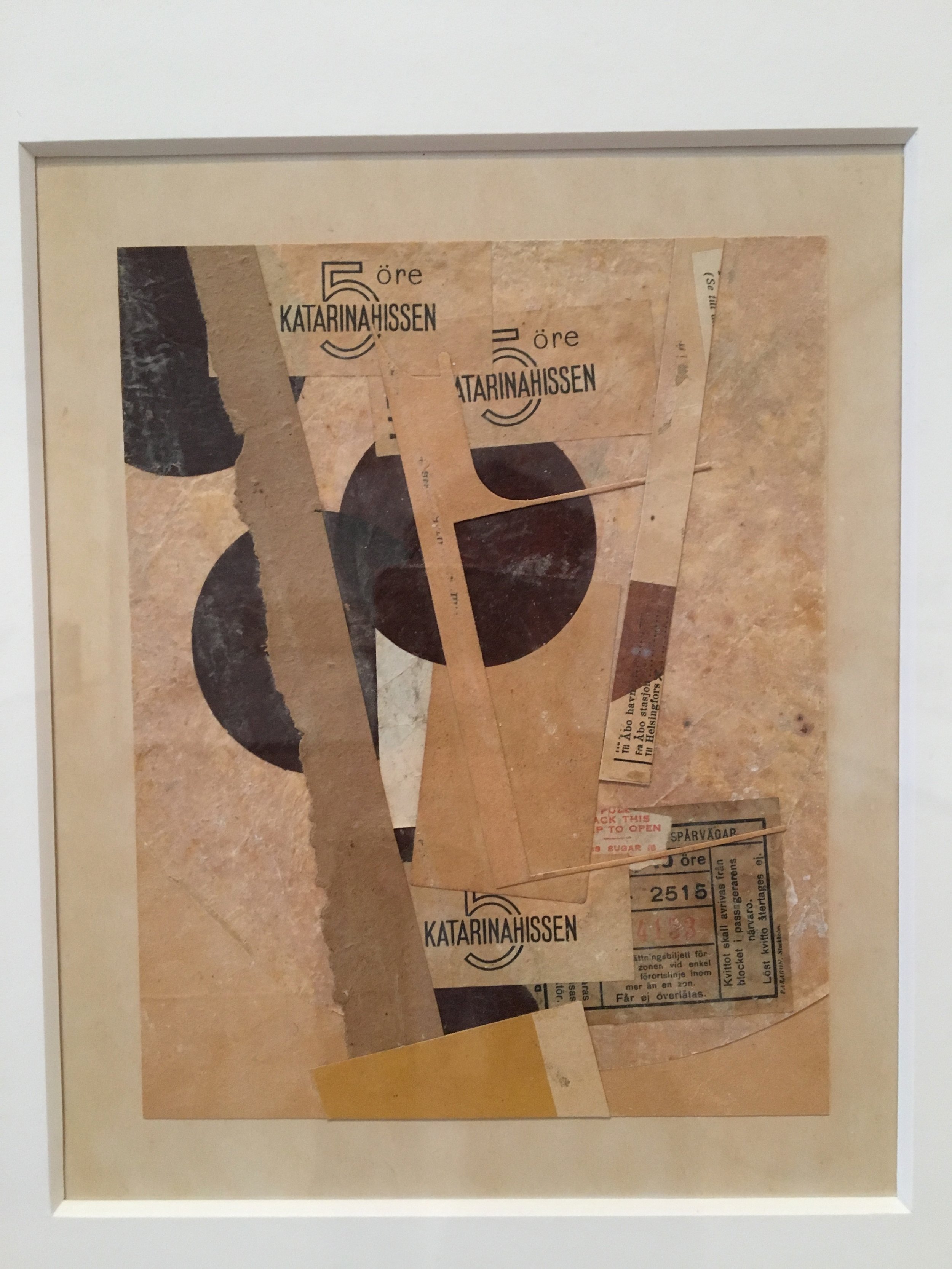 Jeg ble starstruck da jeg så det hang Kurt Schwitters originaler på veggene. 