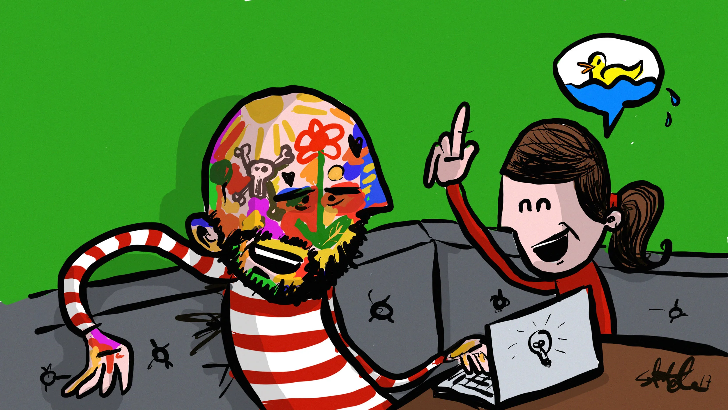 Feriesuffløsen og pappaklovnen