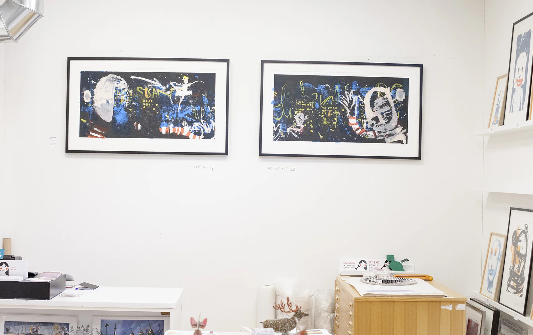 "Veien II" og "Veien III" ble vist offentlig første gang på Kunst og Kaos.