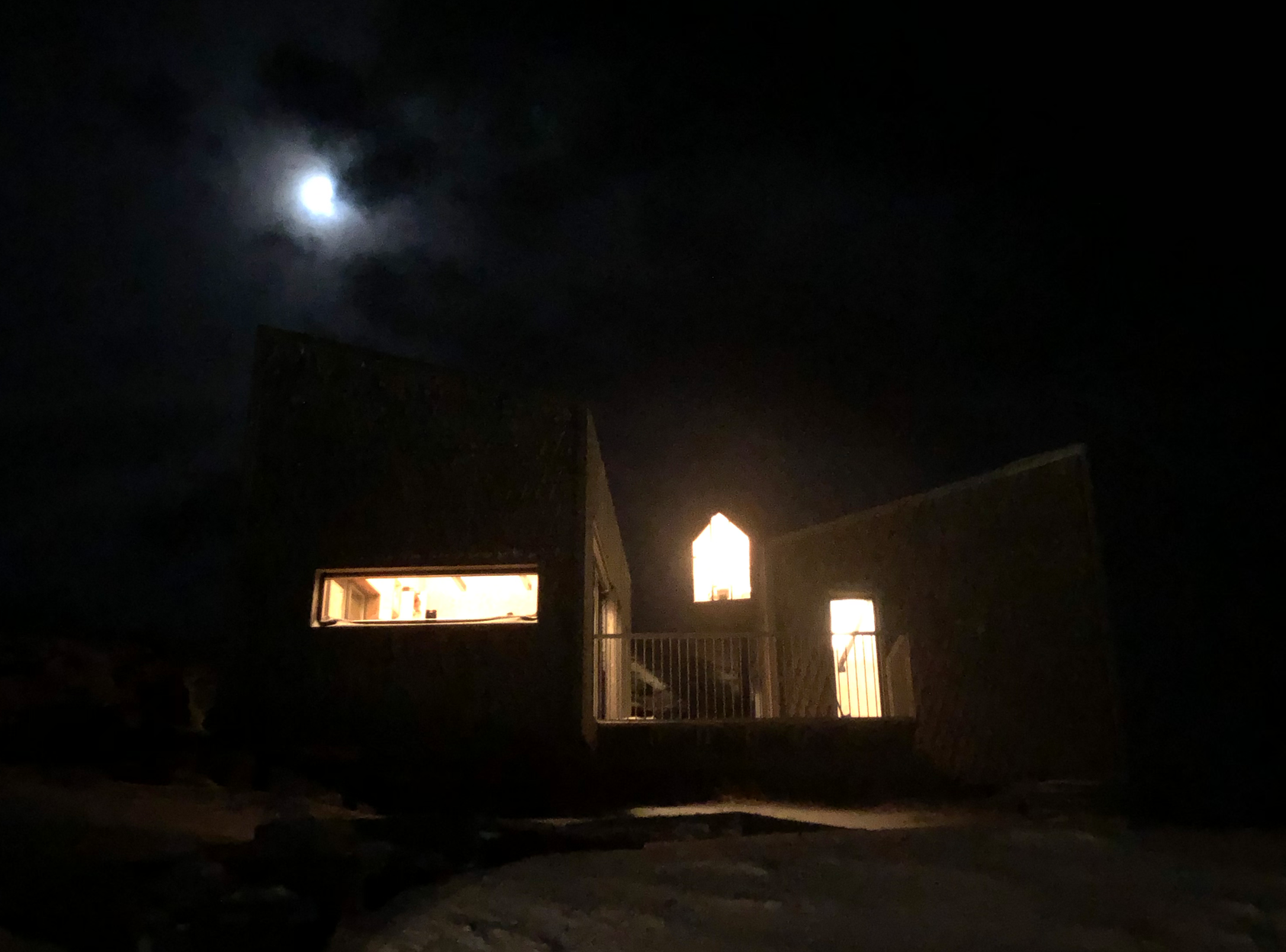 Synet som møtte meg da jeg ankom øya i stappmørket.