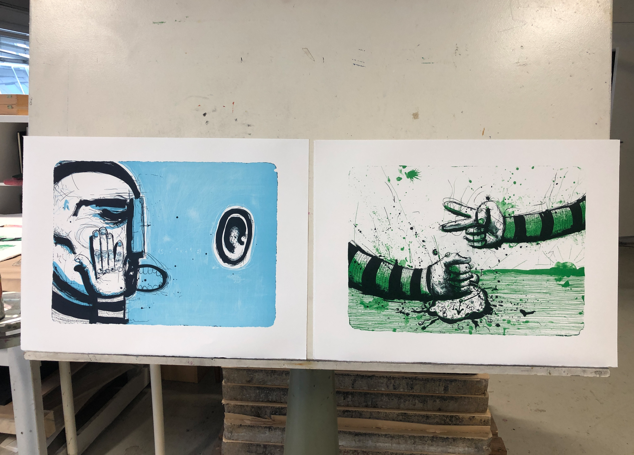 Ferdige motiver, klar for signering.