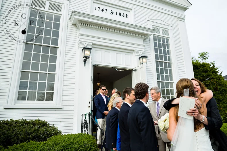 First Parish Church wedding, York, Maine