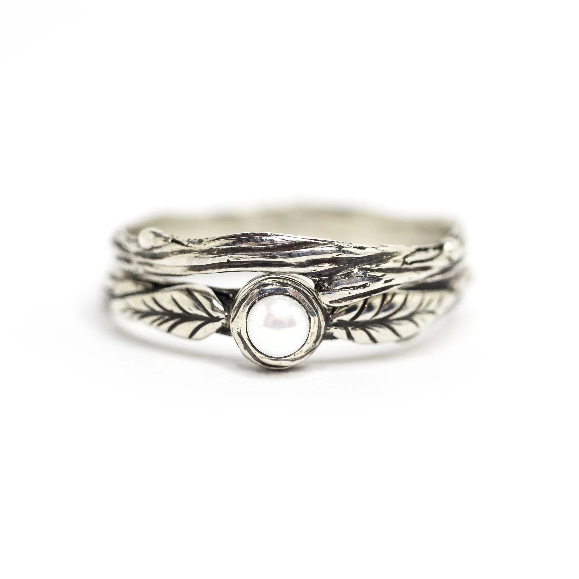 Land and Sea - Silver with Fresh Water Pearl