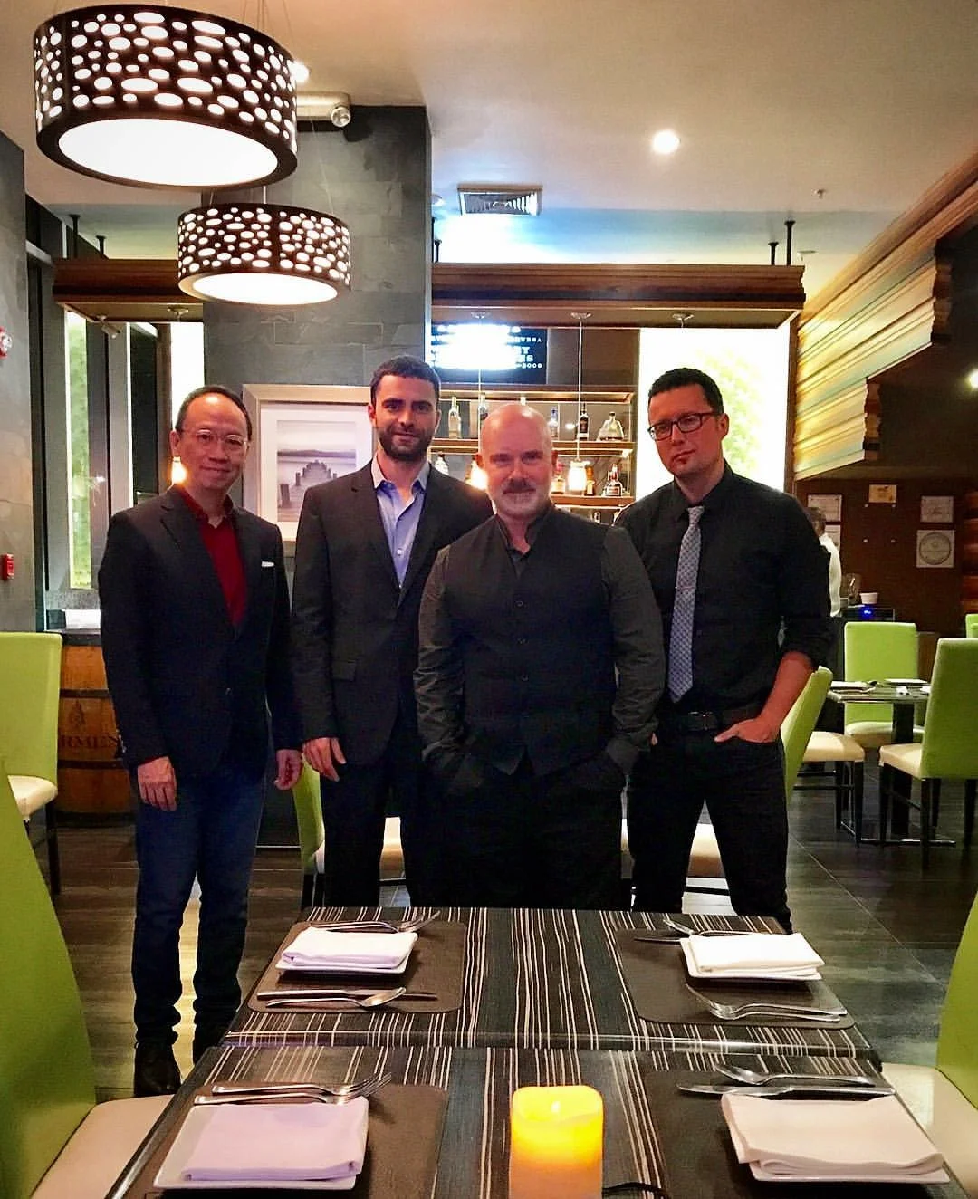 With (right to left) Sergei Kuznetzov, Gerardo Teissonnierre and Lanzo Luconi