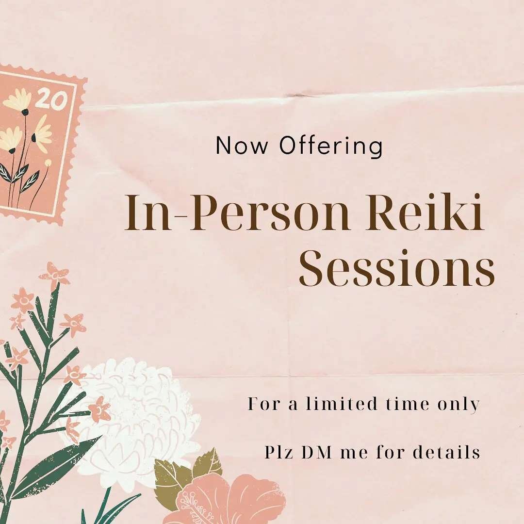 ✨I've got some office space to reconnect and recharge. For the next 2 weeks I'll be available for in-person Reiki healing sessions (also available online anytime). Please message me for info and availability. ✨