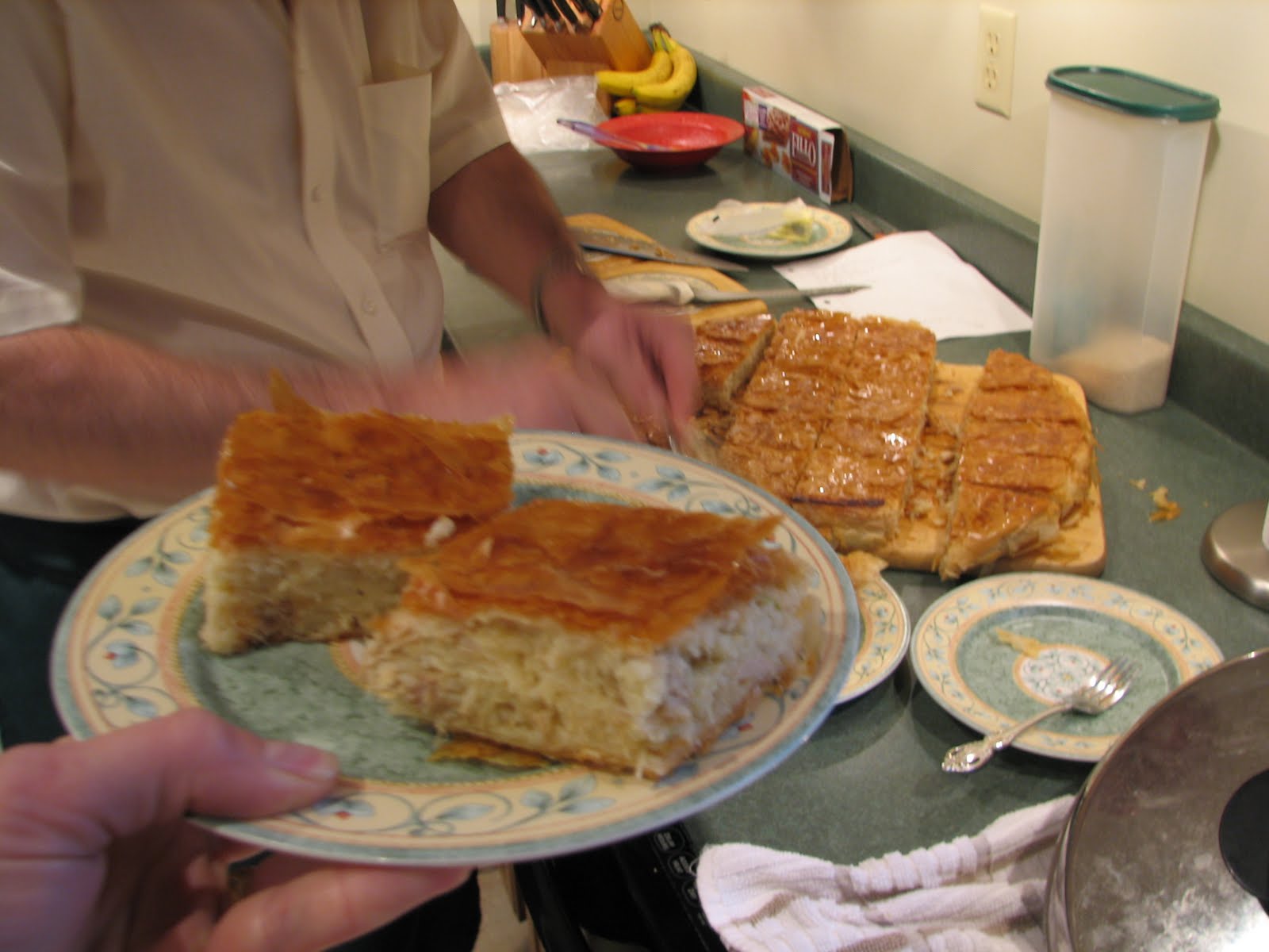  Kotopita is like chicken pot pie in a delightfully flakey crust.&nbsp;  It's great with Greek salad. 