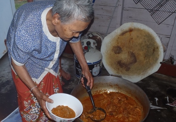  Makara, her mom, and her friends cooked a giant pot of stew for a huge party on a propane stove. I adapted the recipe for 10 people.&nbsp; 