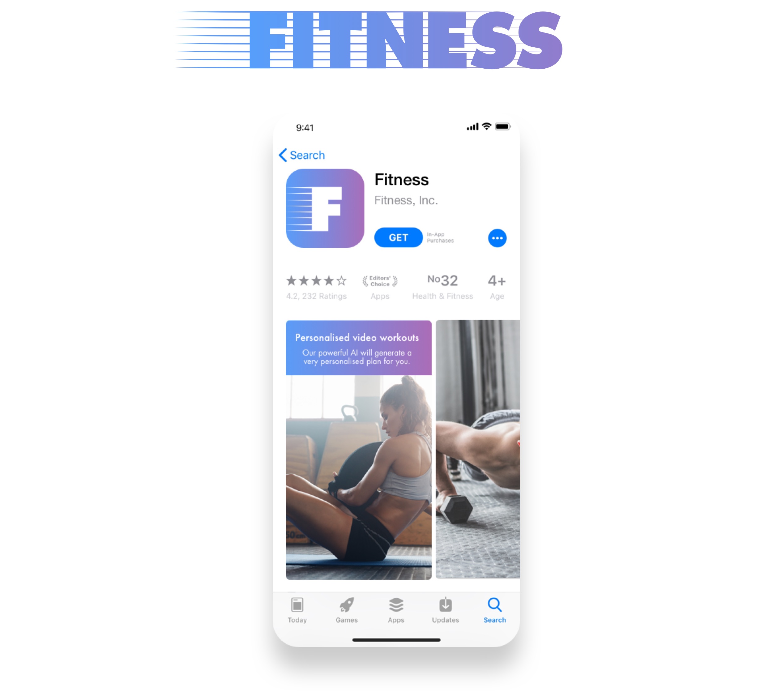 Free Clean Fitness App UI Kit For Sketch  TitanUI