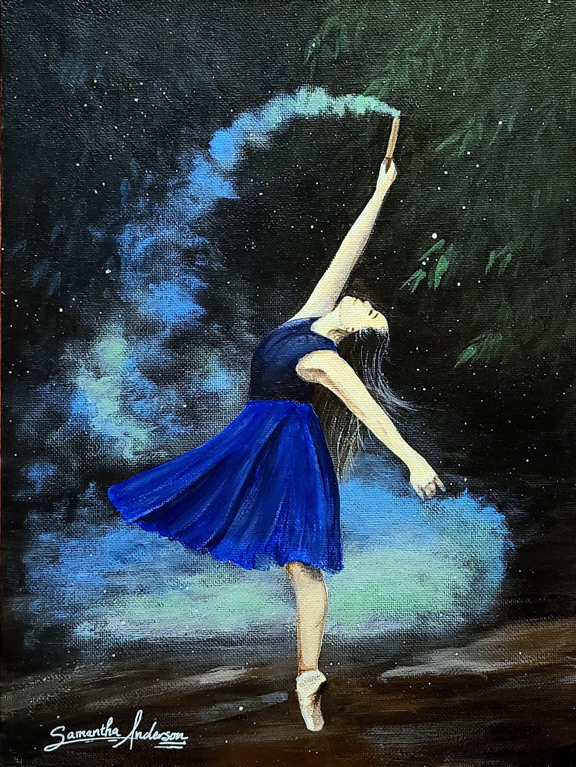 Ballet Dancer with Colorful Fog - My Painting.jpg