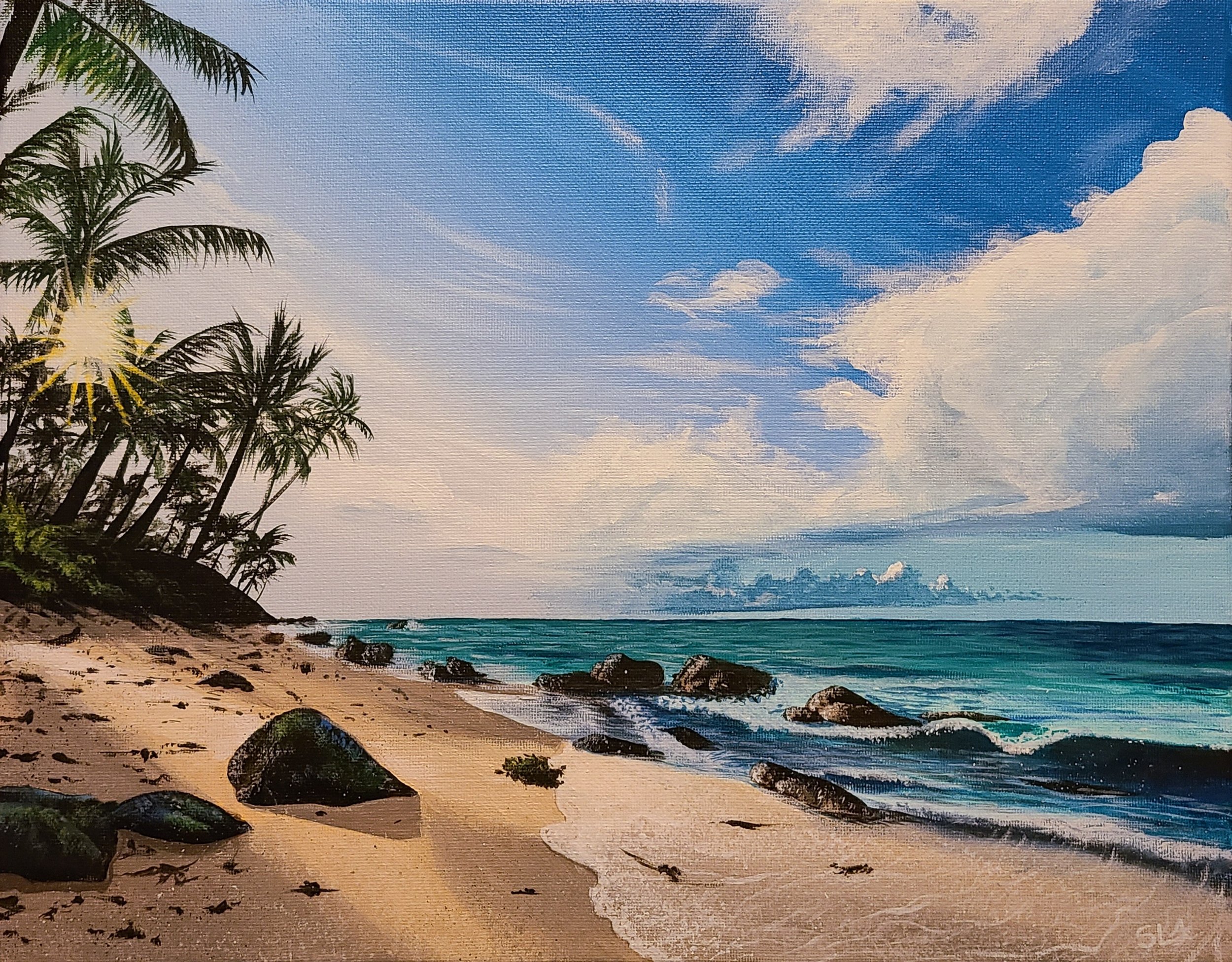 Sunrise Seascape - My Painting (Part 2).jpg