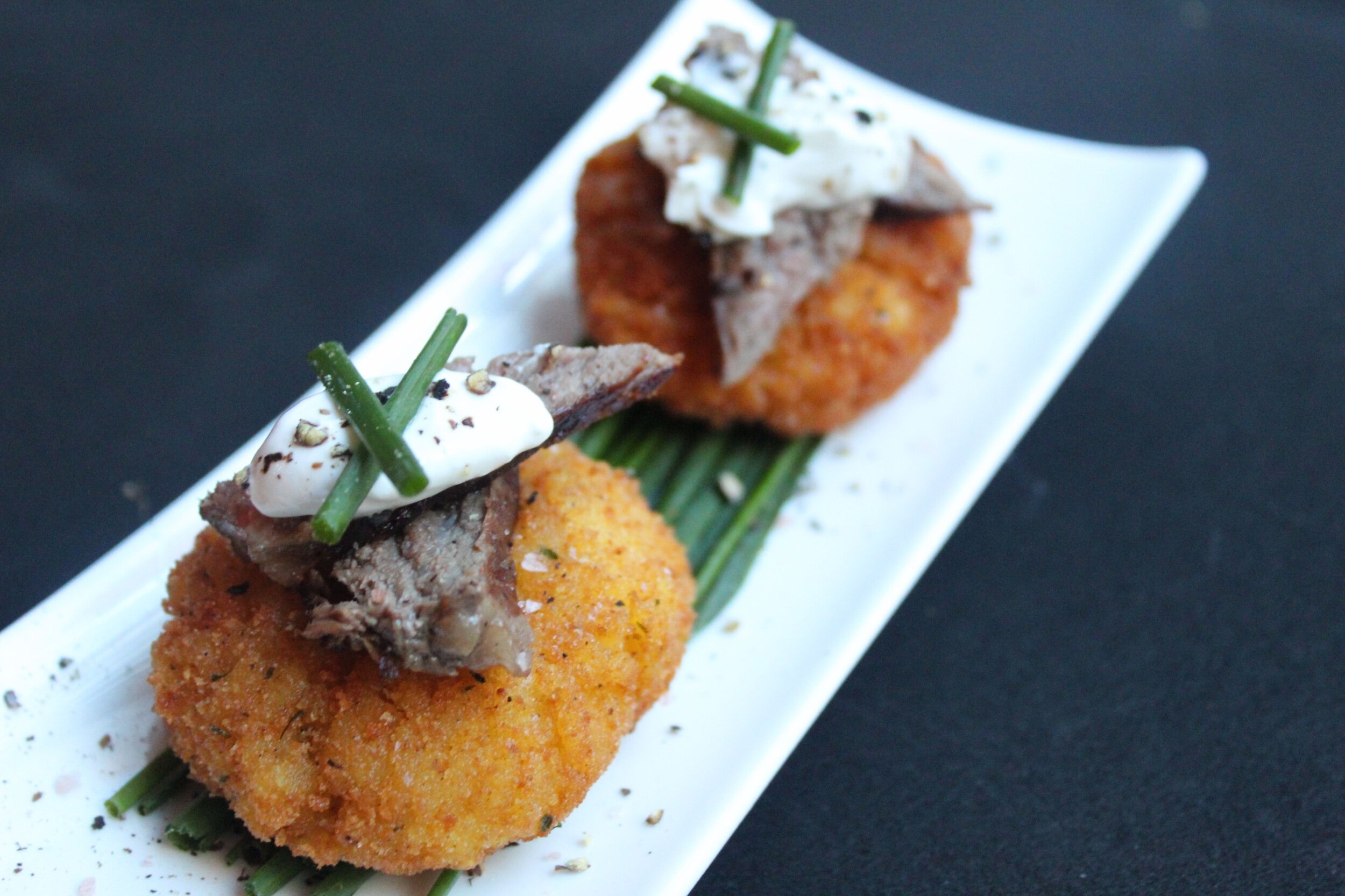 Mini Steak Risotto Cake