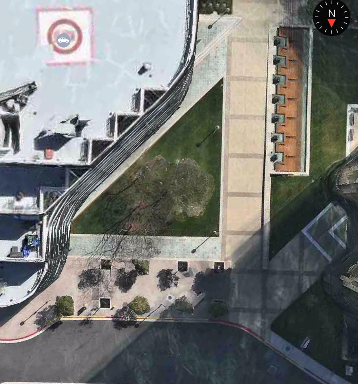 Satellite View of Game Area