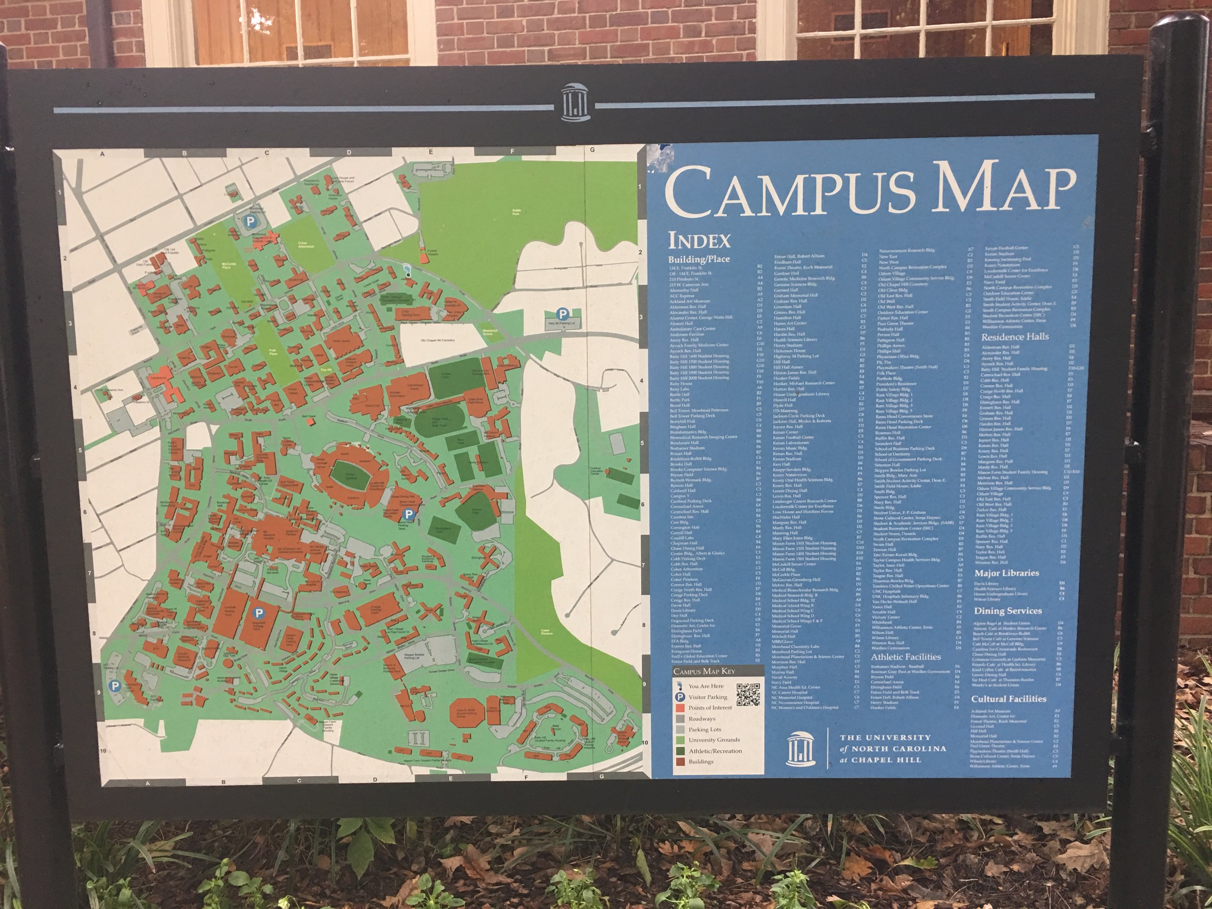 unc tour map