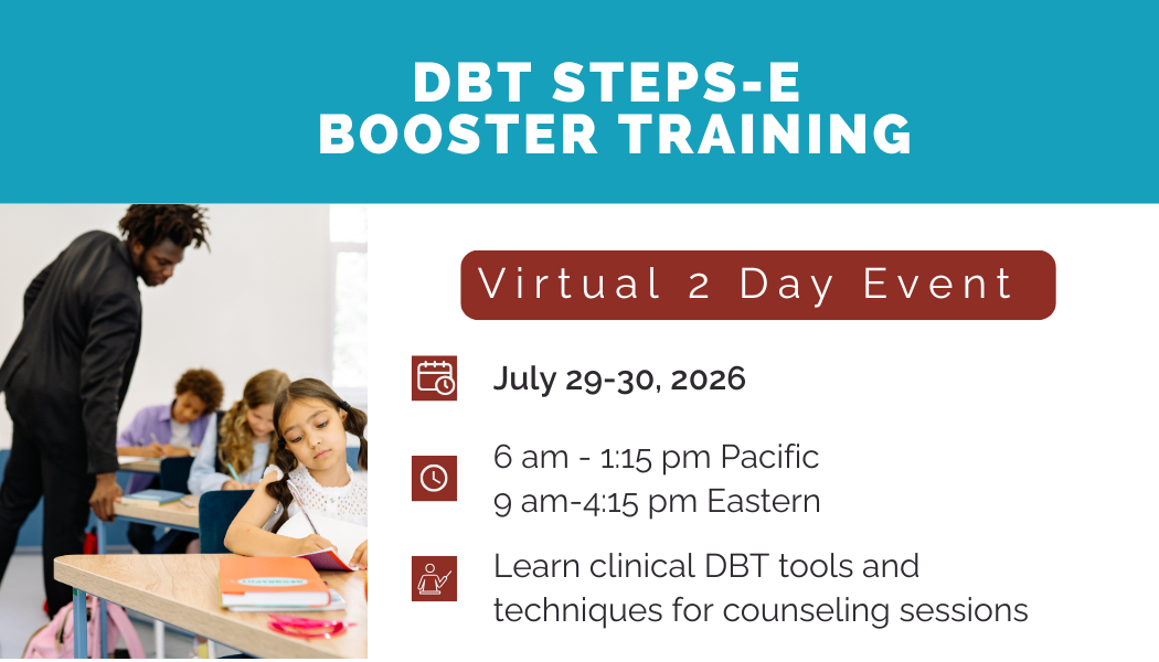 July 29-30, 2026: DBT STEPS-E Booster Training