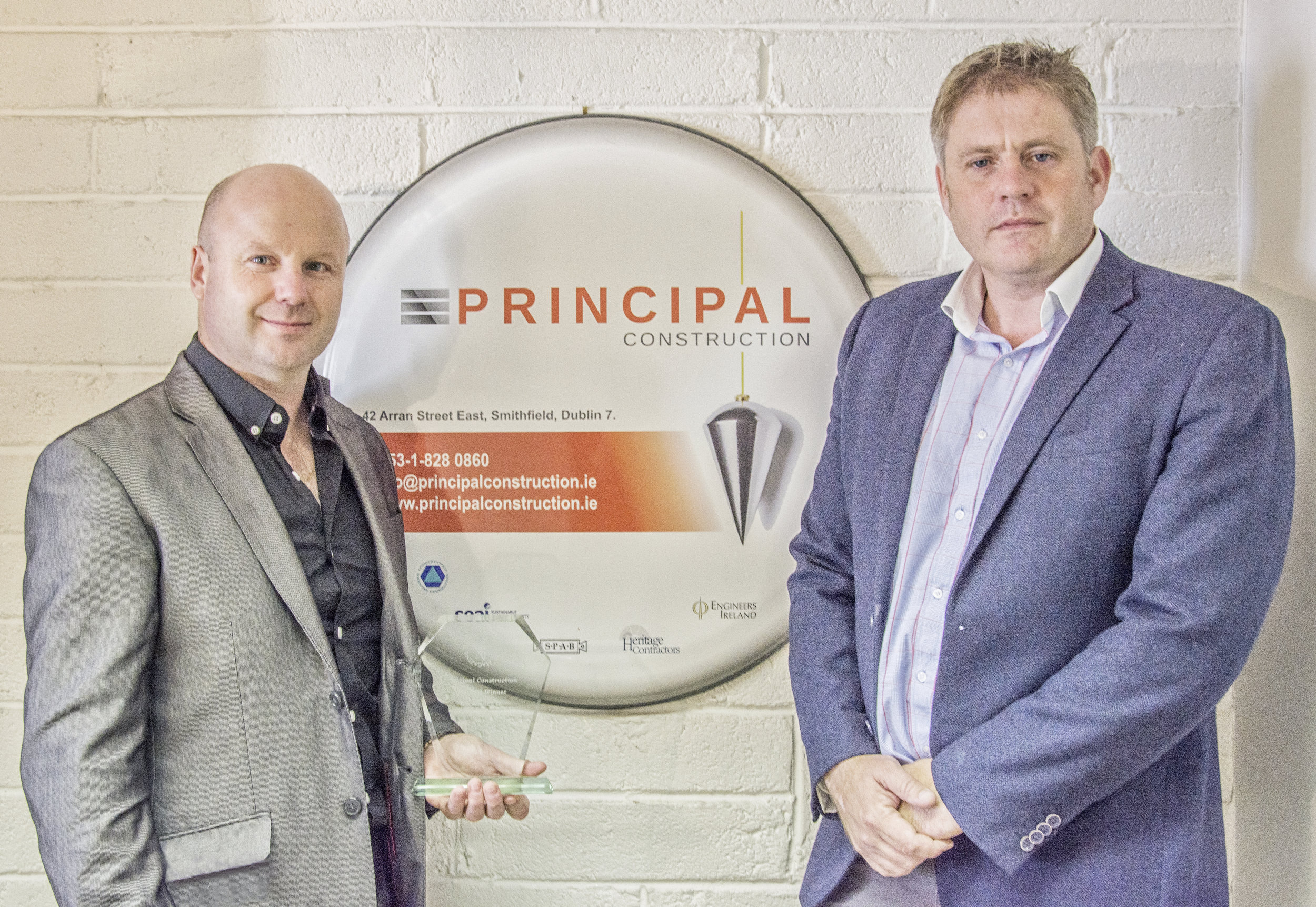 Principal Construction Directors Peter Mahon (Left) and Niall Daly (Right)