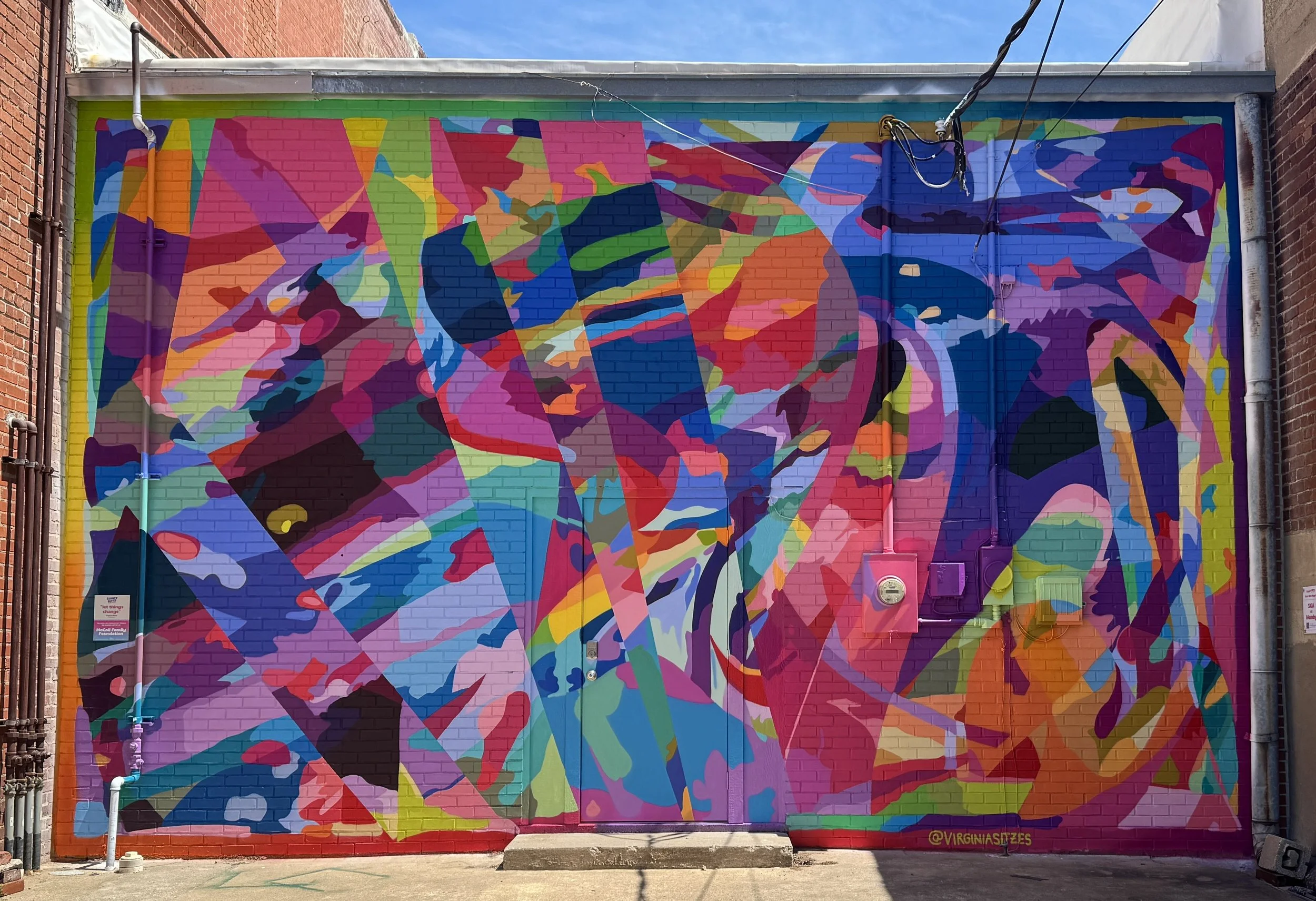 "let things change" Sunny Dayz Mural Fest 2026, Claremore, OK