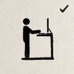 You must mix up your work day with sitting AND standing!