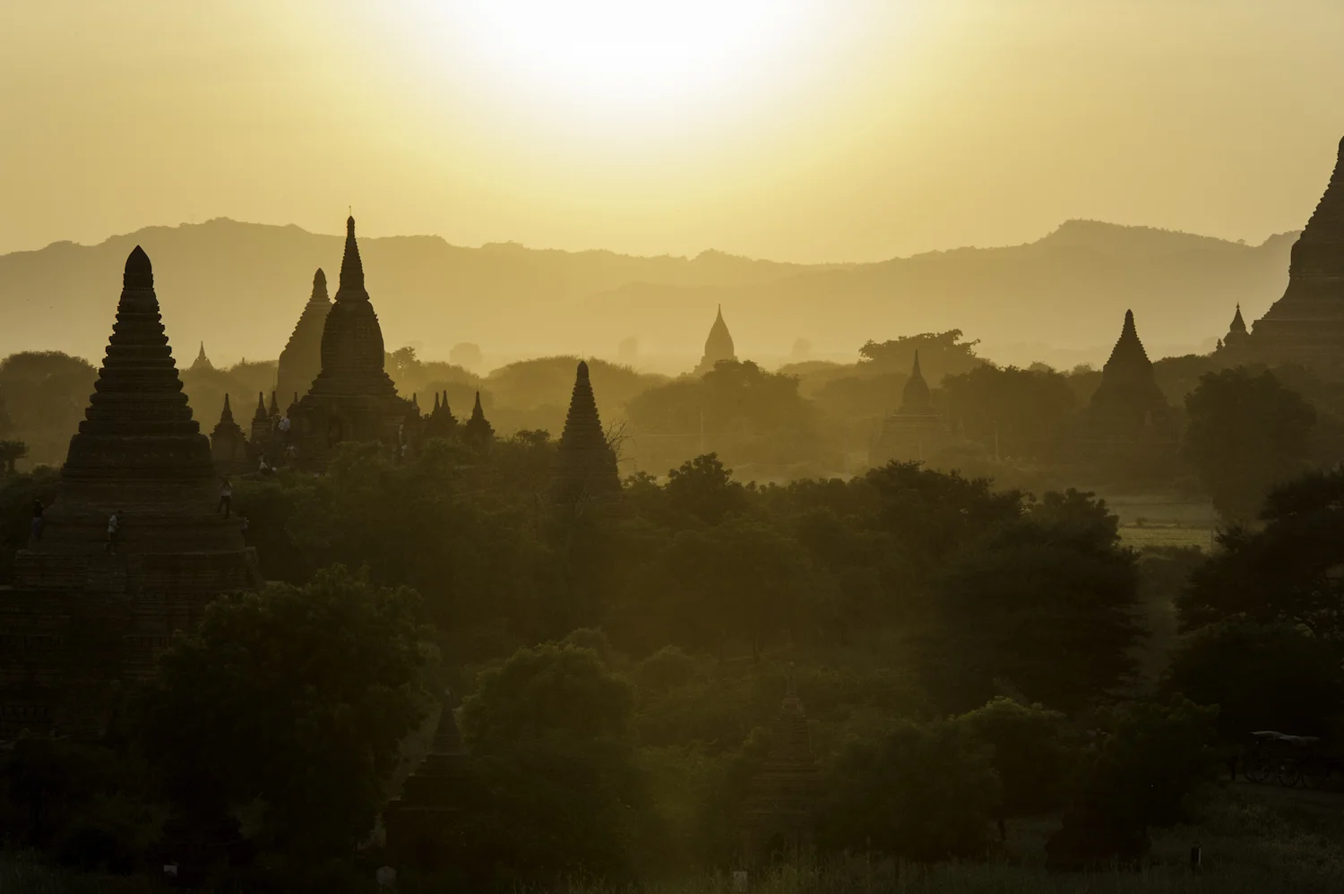 TEMPLES AT SUNSET