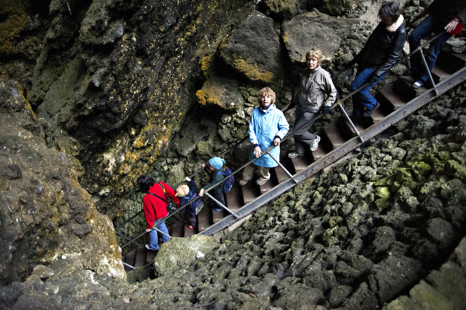 ENTERING UNDERGROUND CAVE