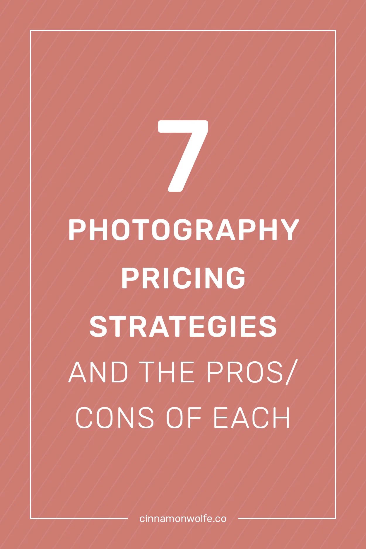 7 photography pricing strategies & the pros/cons of each