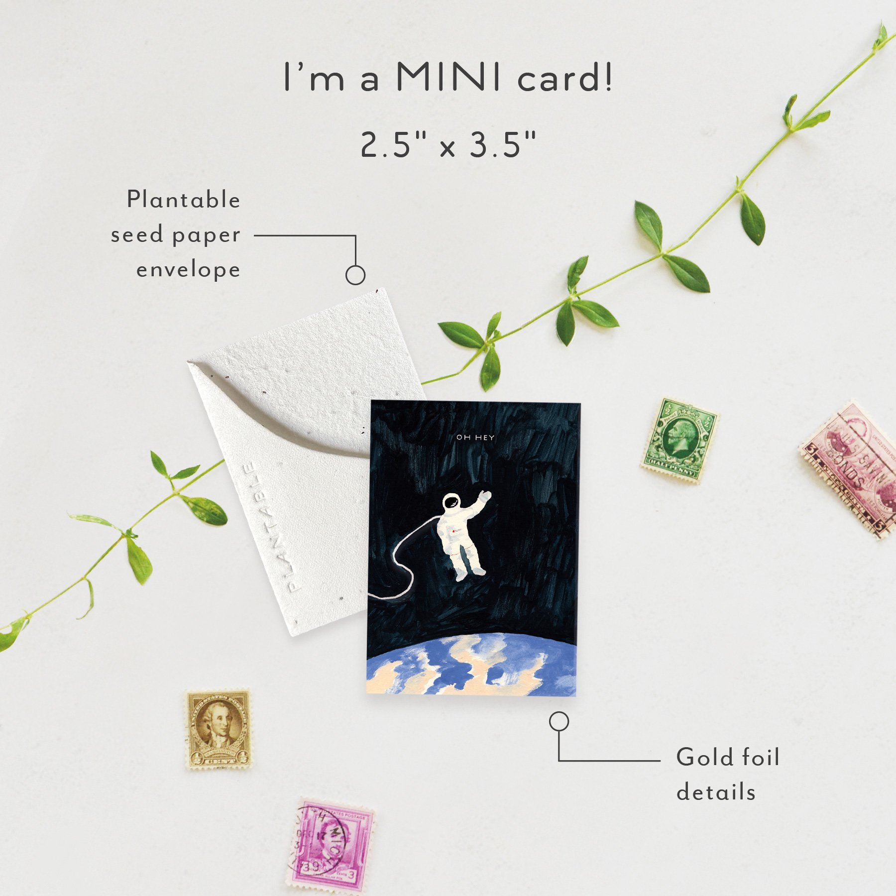 Astronaut Sprout | Mini Just to Say Hi Card | SPR68628