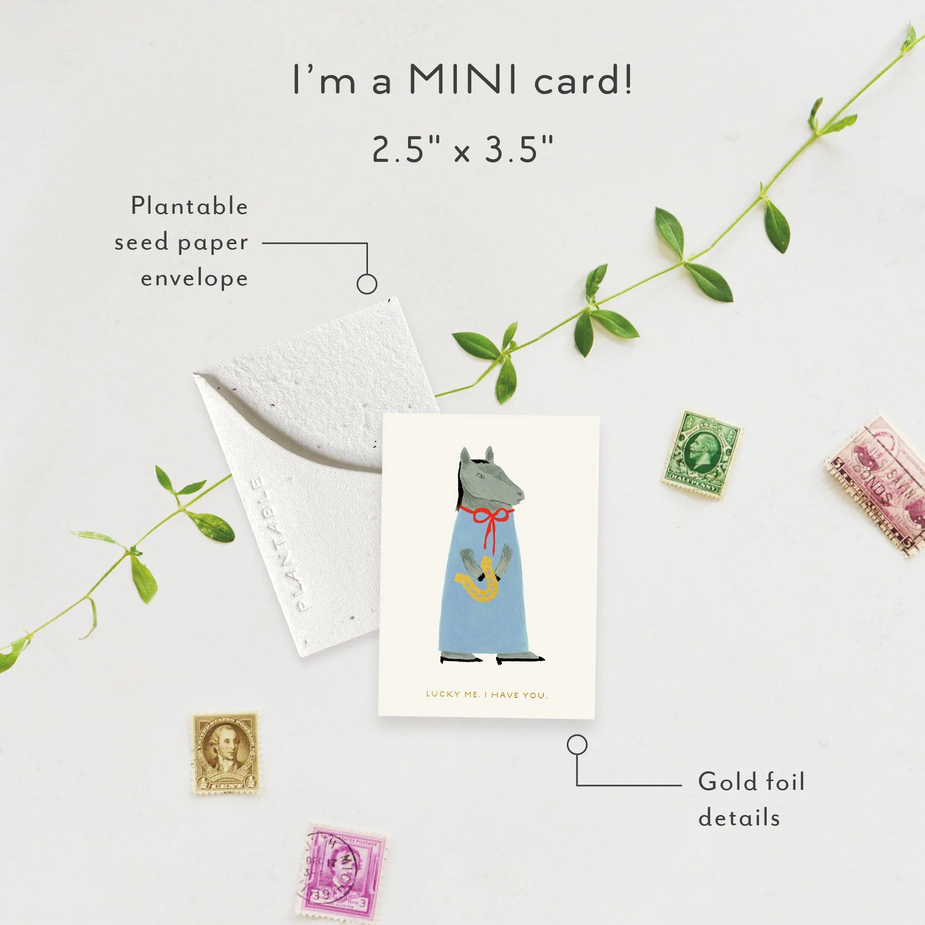 Lucky Horse | Love + Friendship Card | SPR108328 *NEW