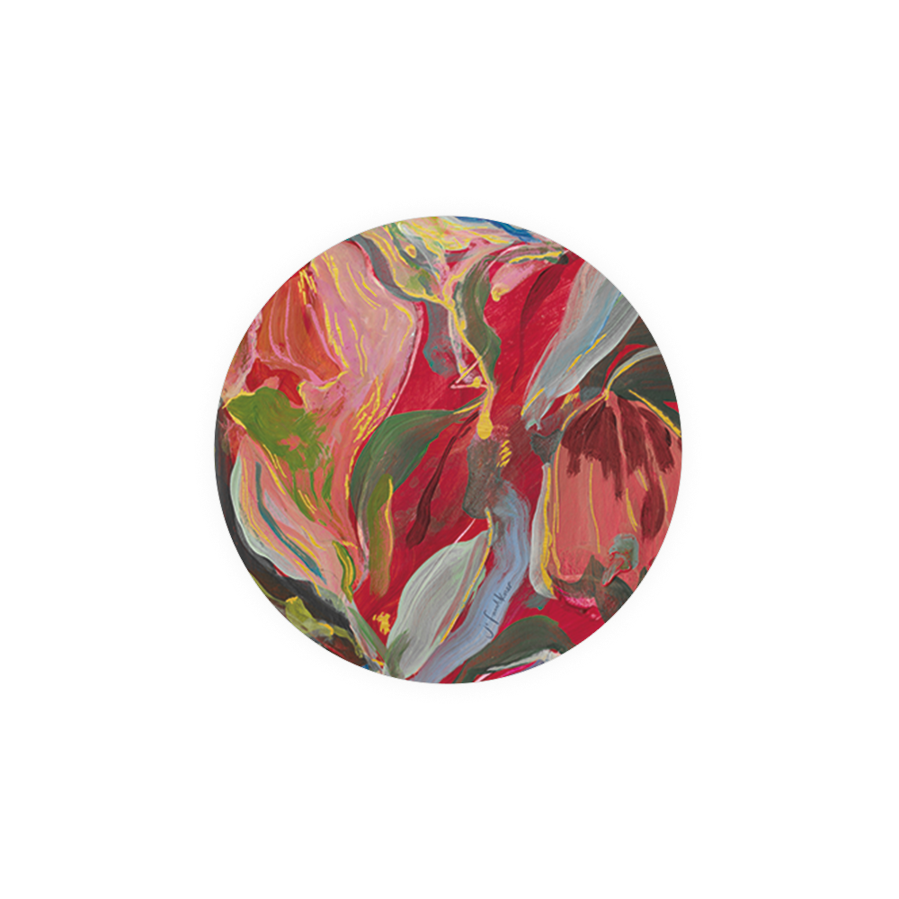 SCO85625 Blue and Red Floral Seedlings Coaster | SCO85632