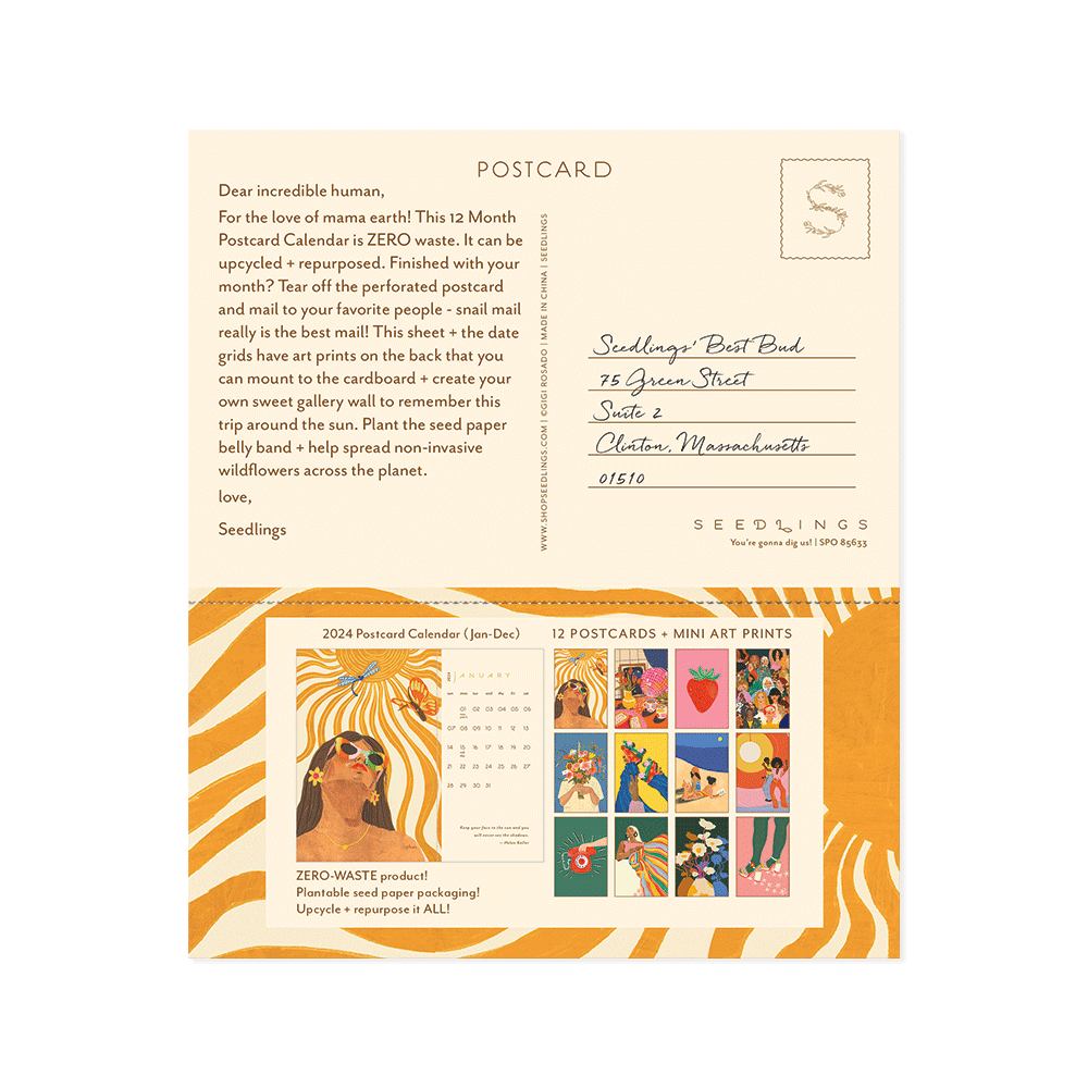 Postcard Calendar — Seedlings