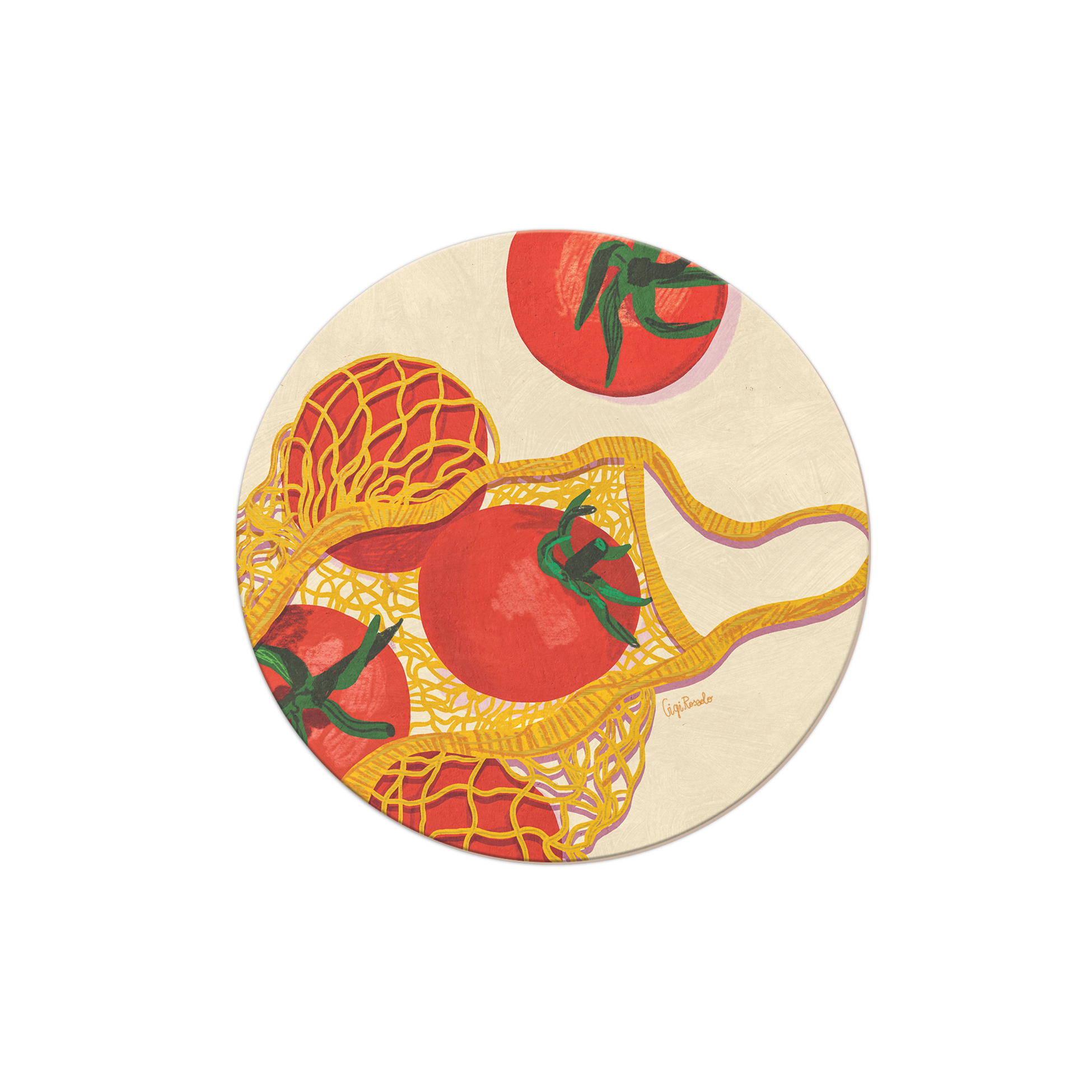 Market Tomatoes Seedlings Coaster | SCO114908