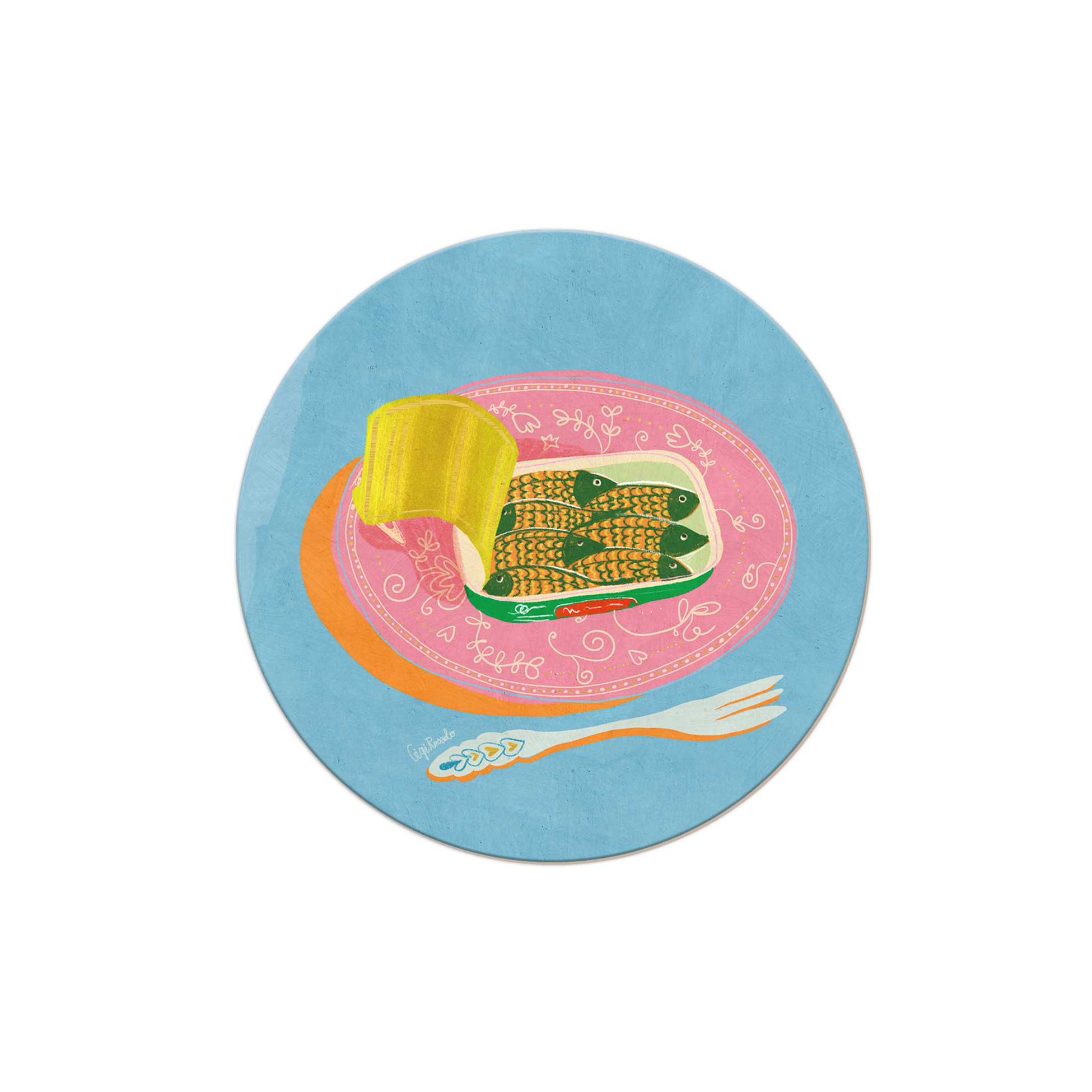 Sardine Plate Seedlings Coaster | SCO114904