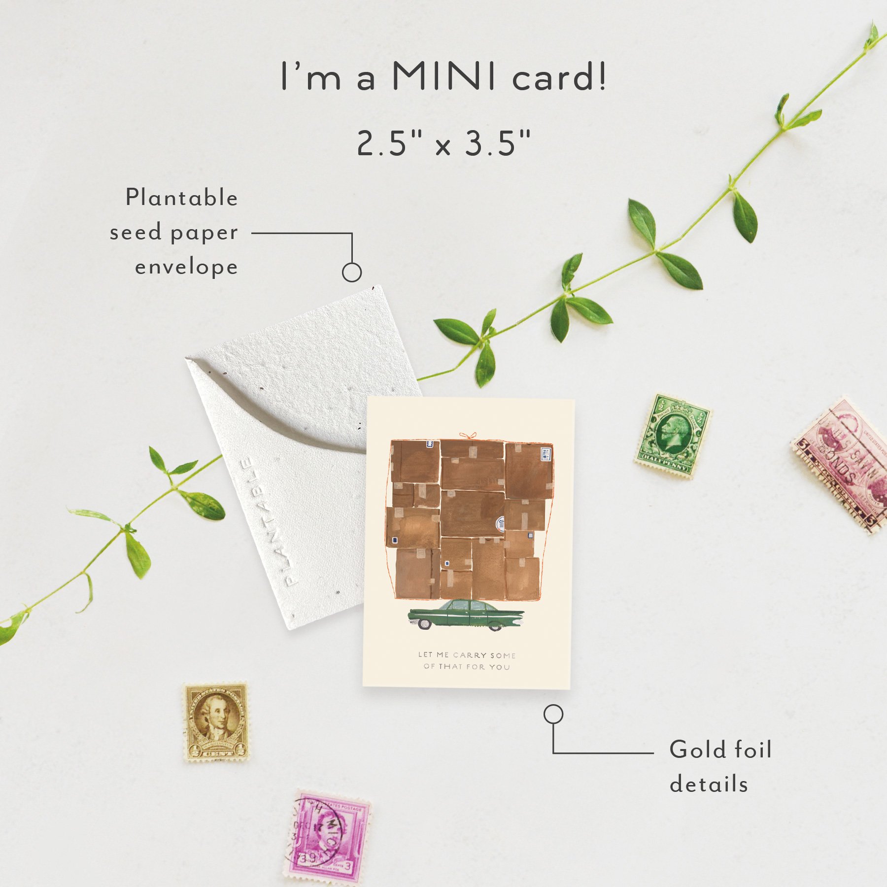 Let Me Carry Some of That Sprout | Mini Encouragement card | SPR60955 *NEW