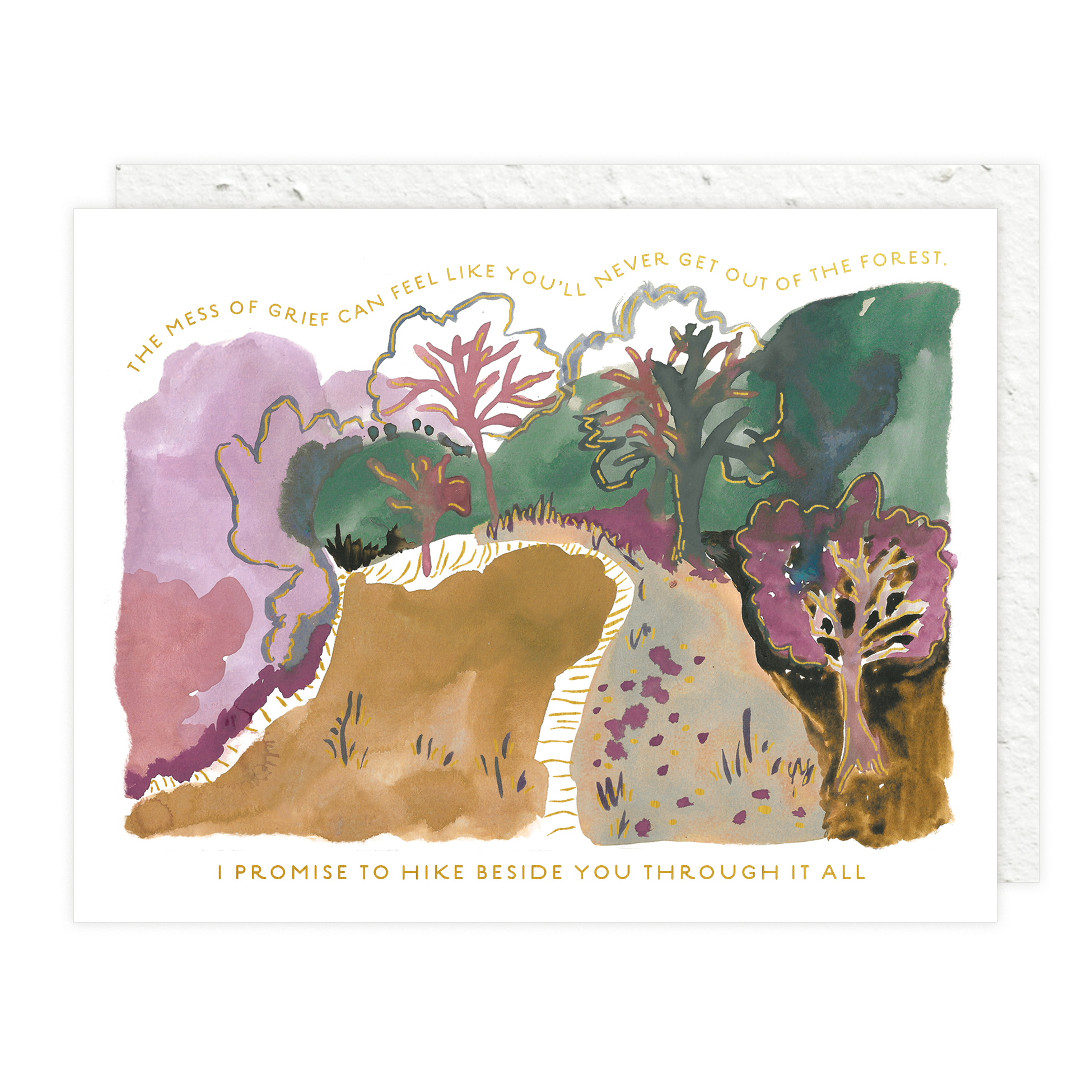 Beside you - Sympathy Card | BOU108312