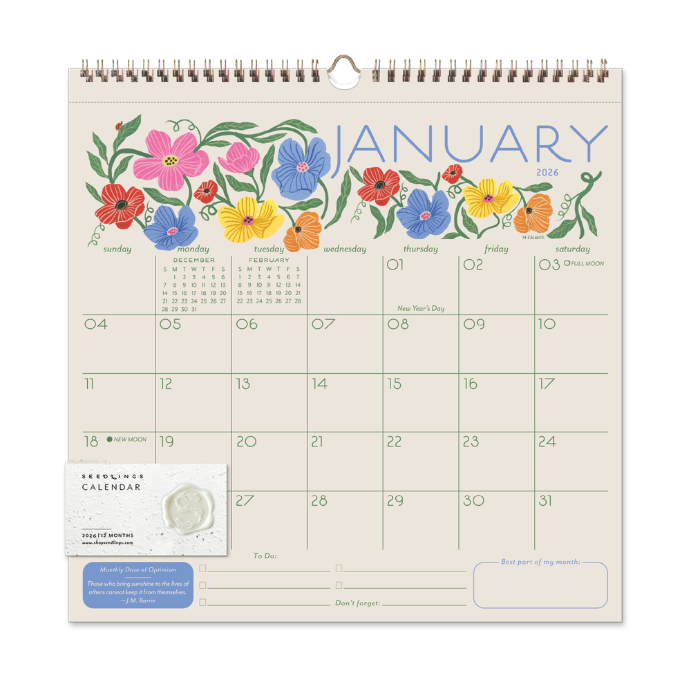 Garden Party | Classic Grid Calendar (SWC94863) — Seedlings