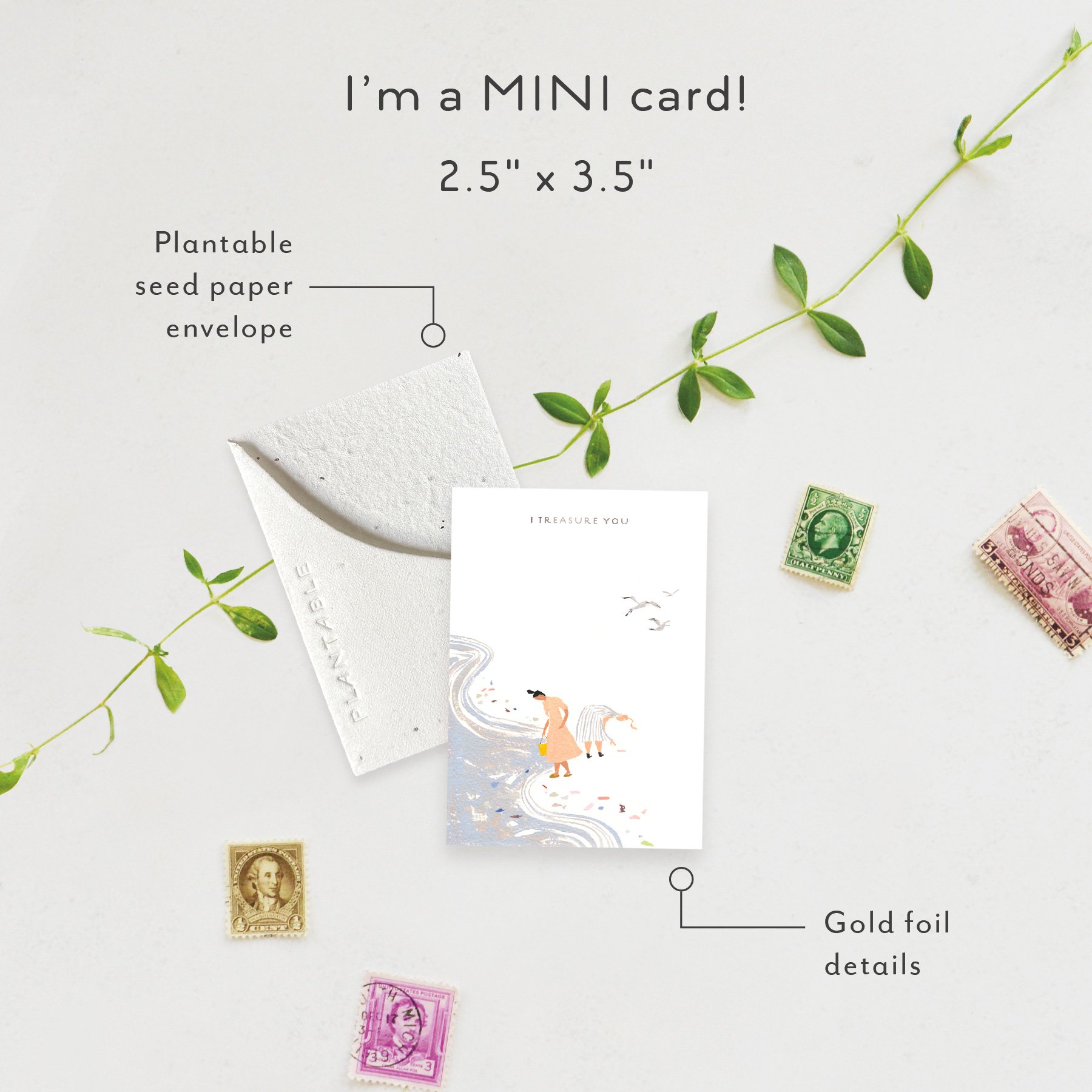 Treasures Sprout | Mini Love + Friendship Card | SPR77026 *NEW