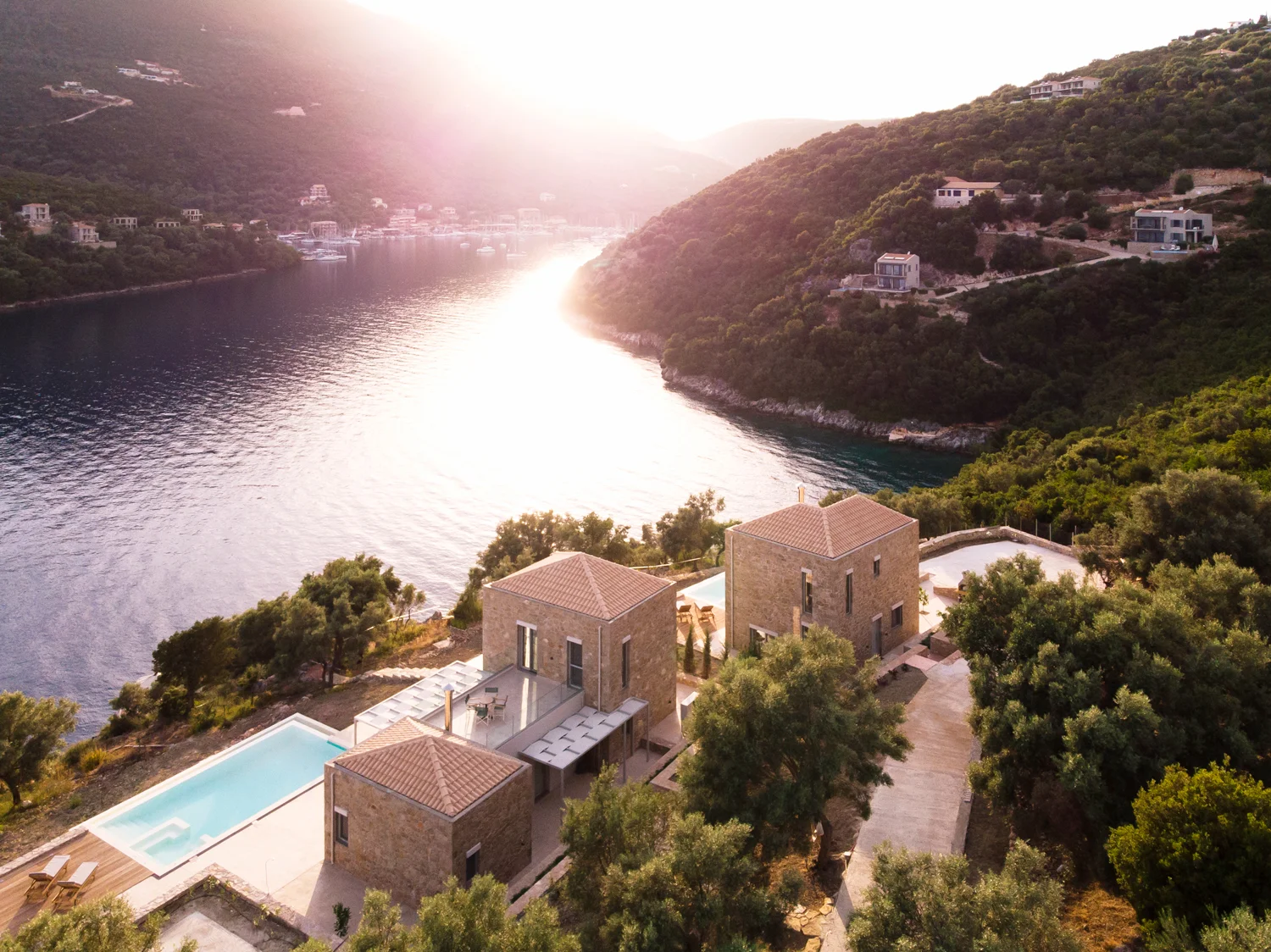 Sivota Villas in Lefkada, Revergo Architecture