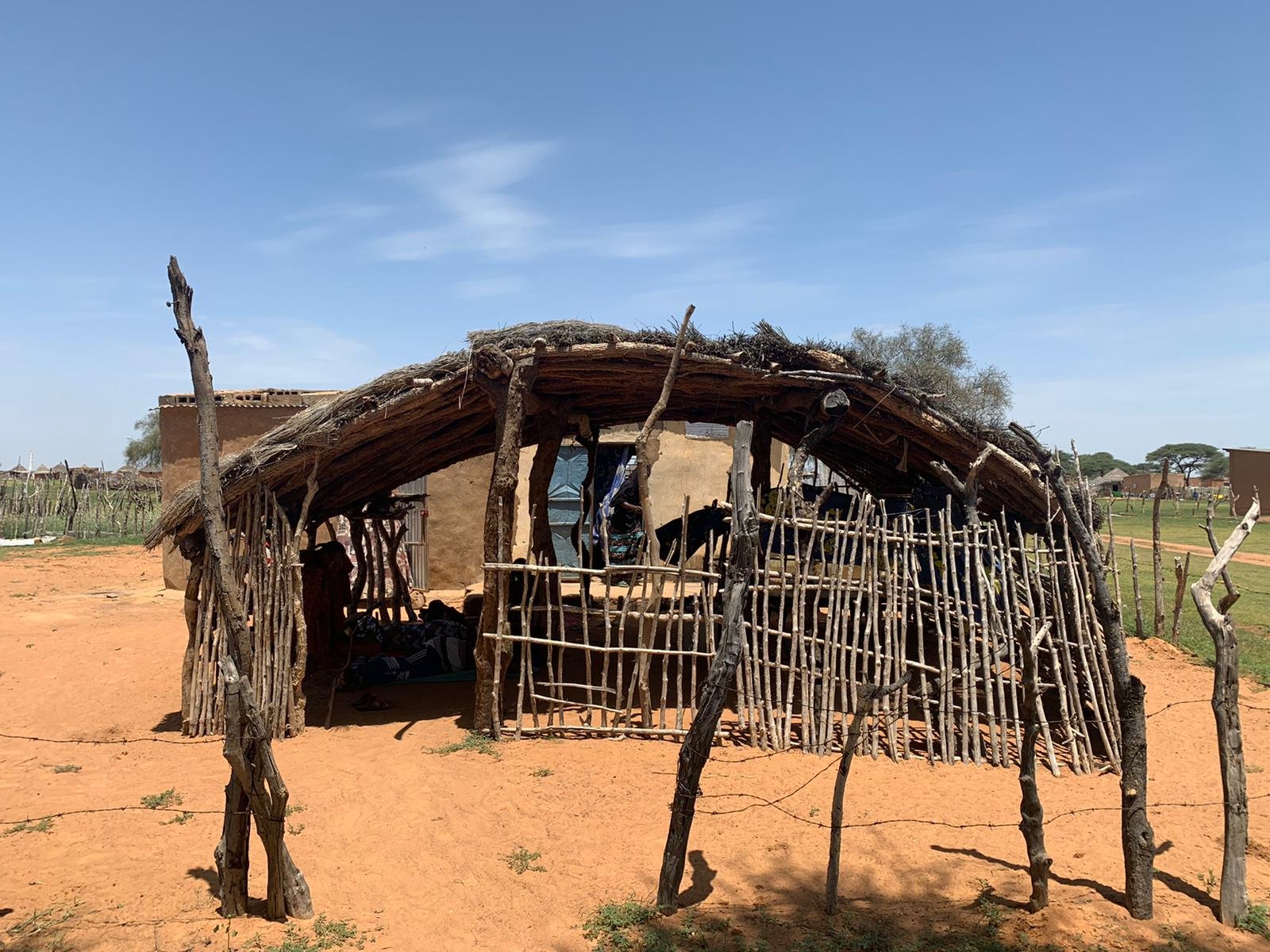 A waiting area outside the health post at Seno Bowal.  The existing building will be replaced with a new structure with running water, electricity, and private rooms.