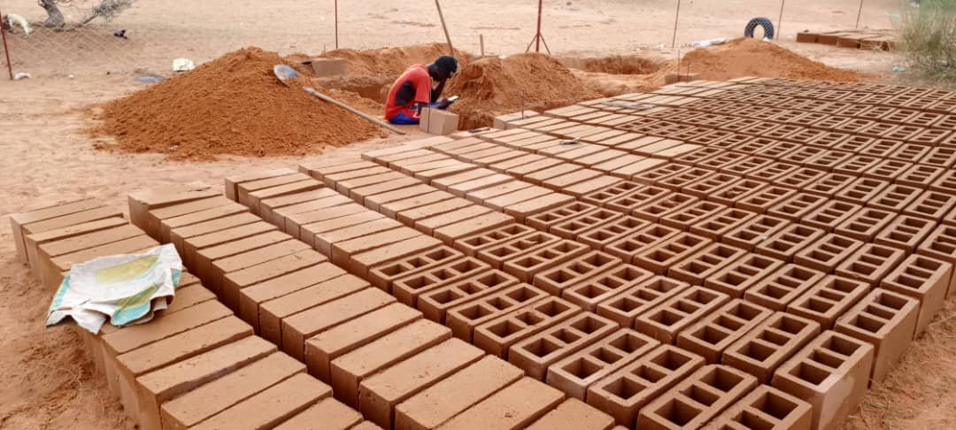 66_The bricks are finished and curing for the pump house.jpg