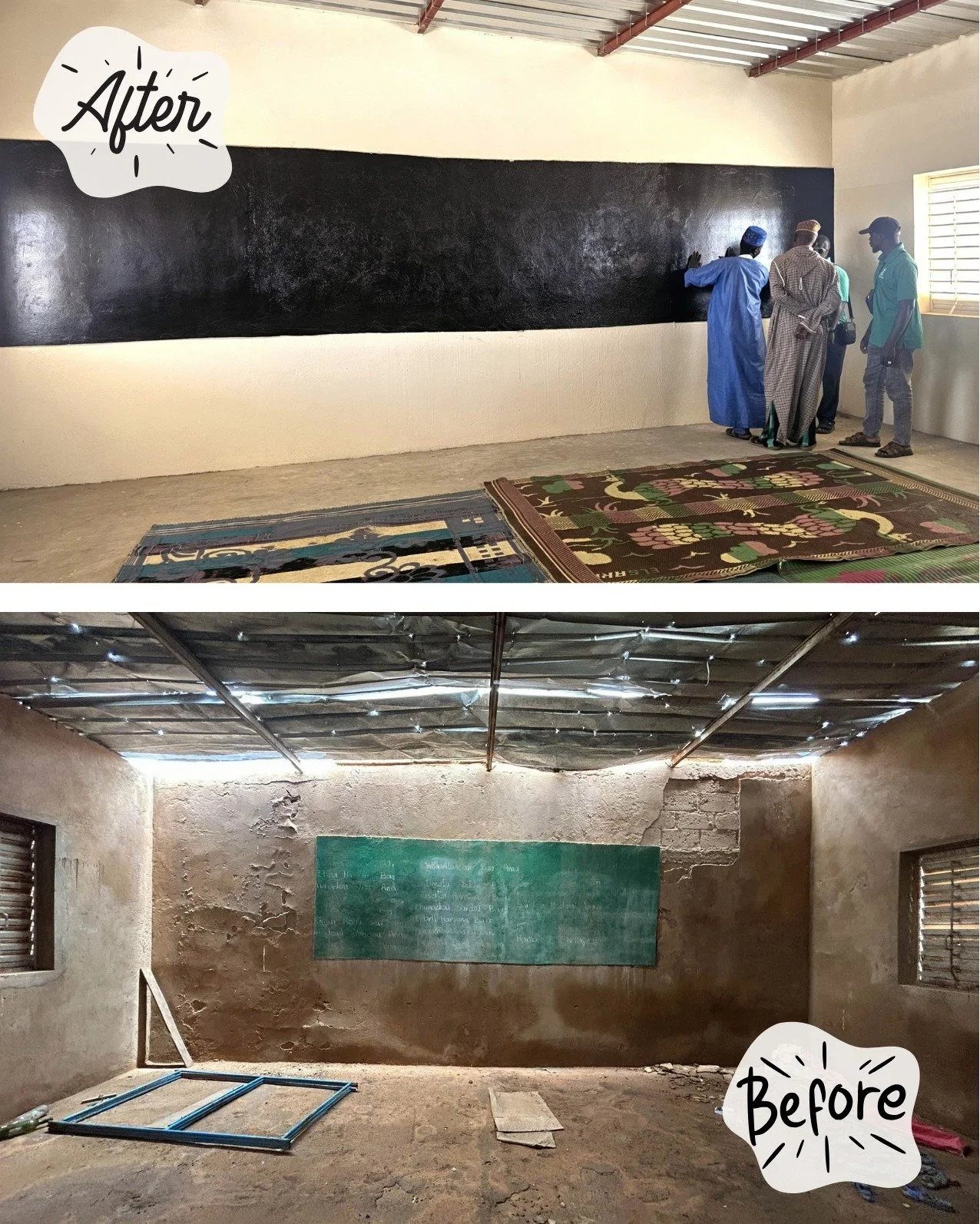 And just like that, 81 students at Kawe Elementary School🏫 now have freshly renovated classrooms and brand-new bathrooms! ✨

Kawe is a remote village in northern Senegal.🇸🇳 Its school, the only one for dozens of surrounding villages, was falling a