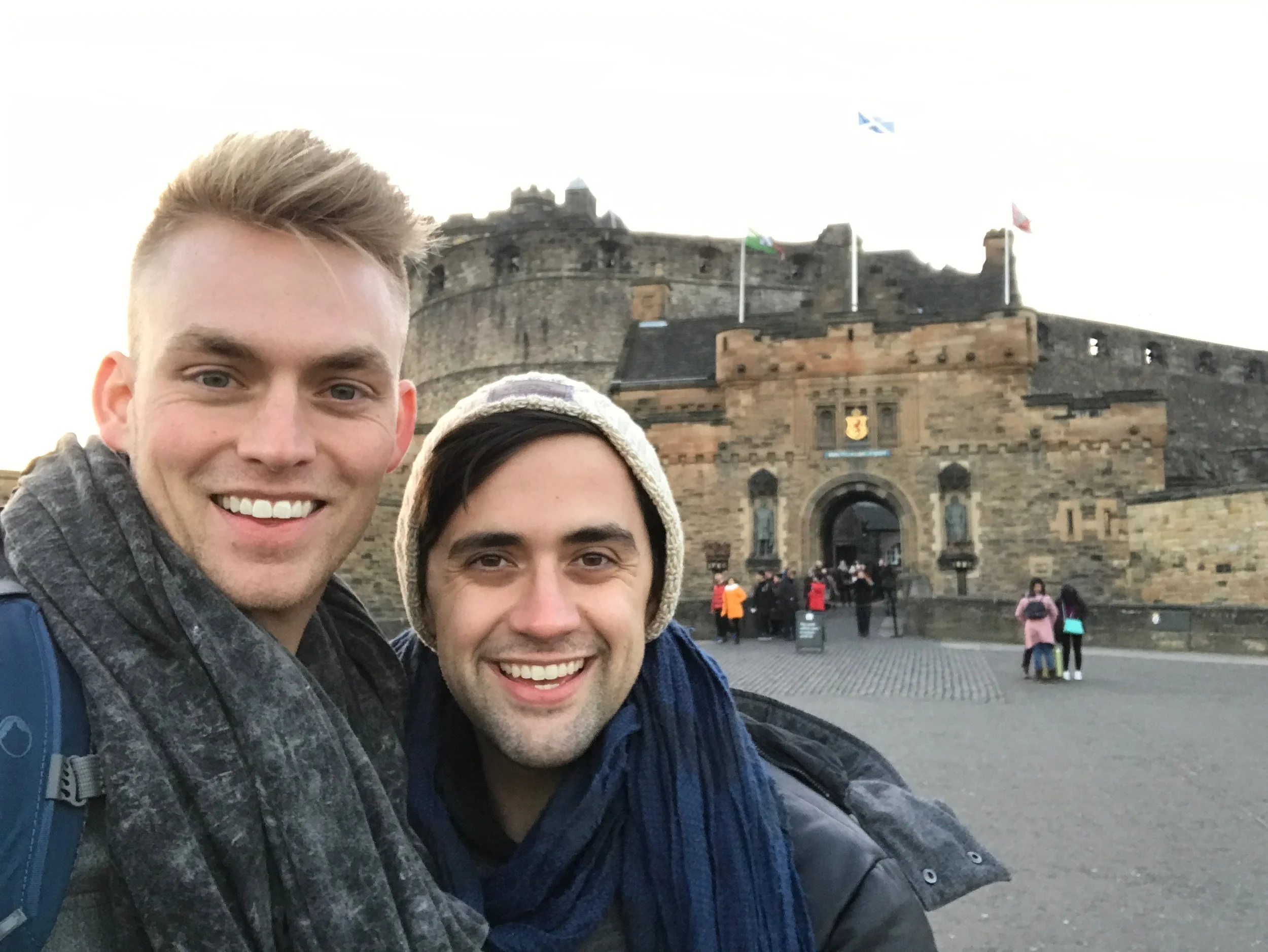 Outside Edinburgh Castle