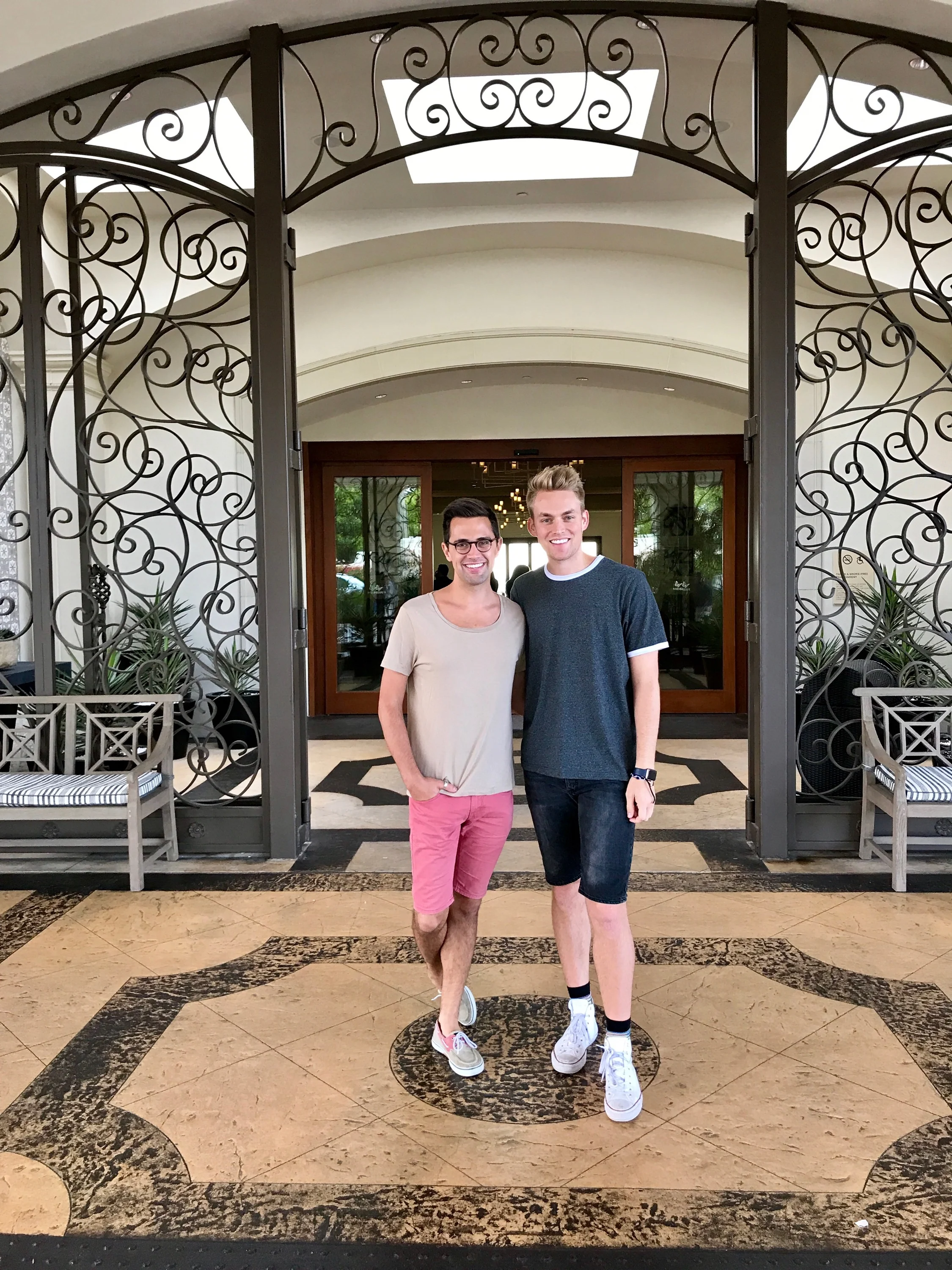 The entrance to Monarch Beach Resort.