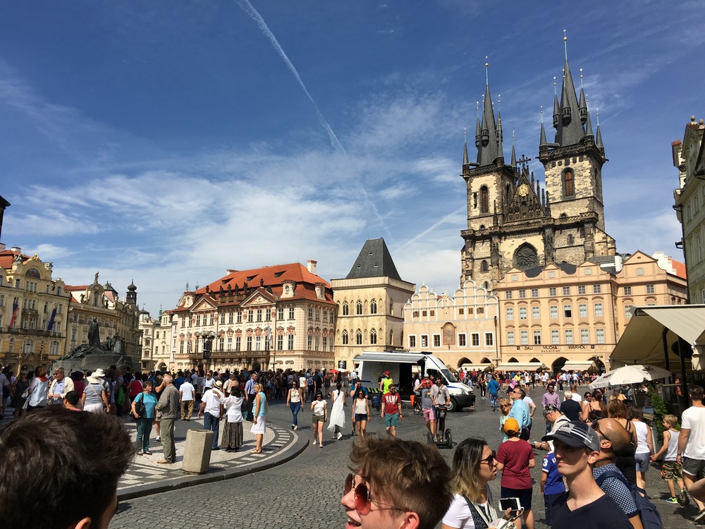 Experiencing the beauty of Prague before making our way to camp in Brno.