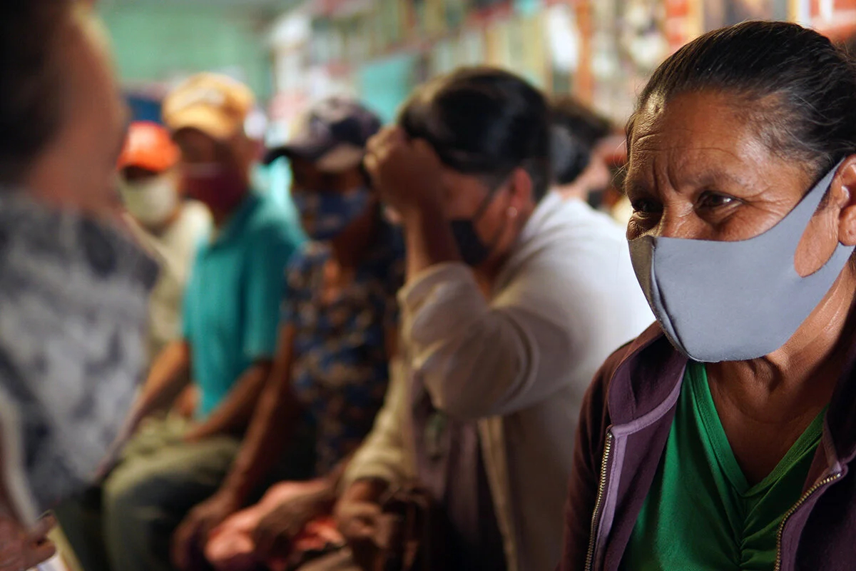 Photo: A group of community members at SECOPA, in Pozo Ademado, San Diego de la Union.