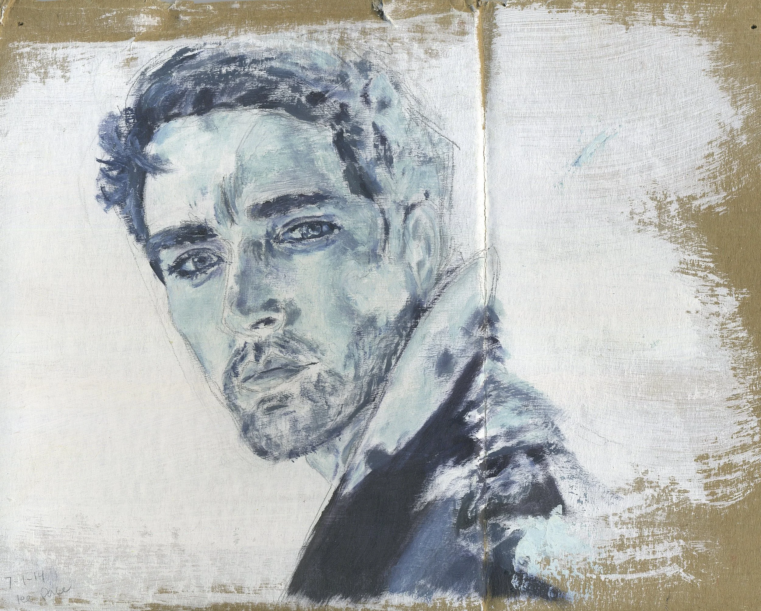  oil paint on cardboard 