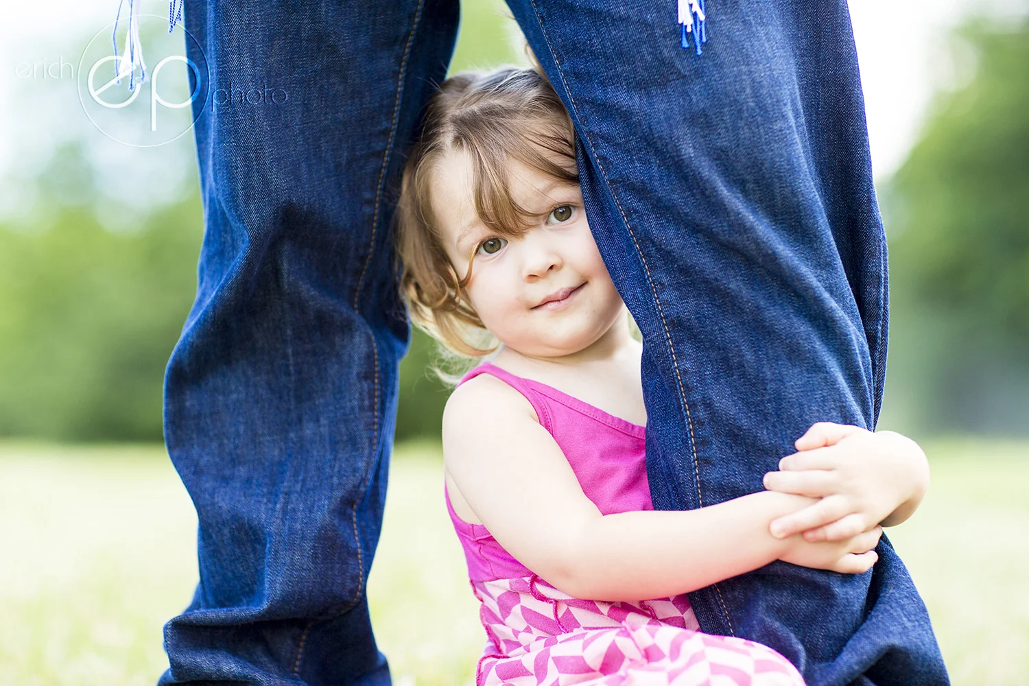 Holding on to Daddy...