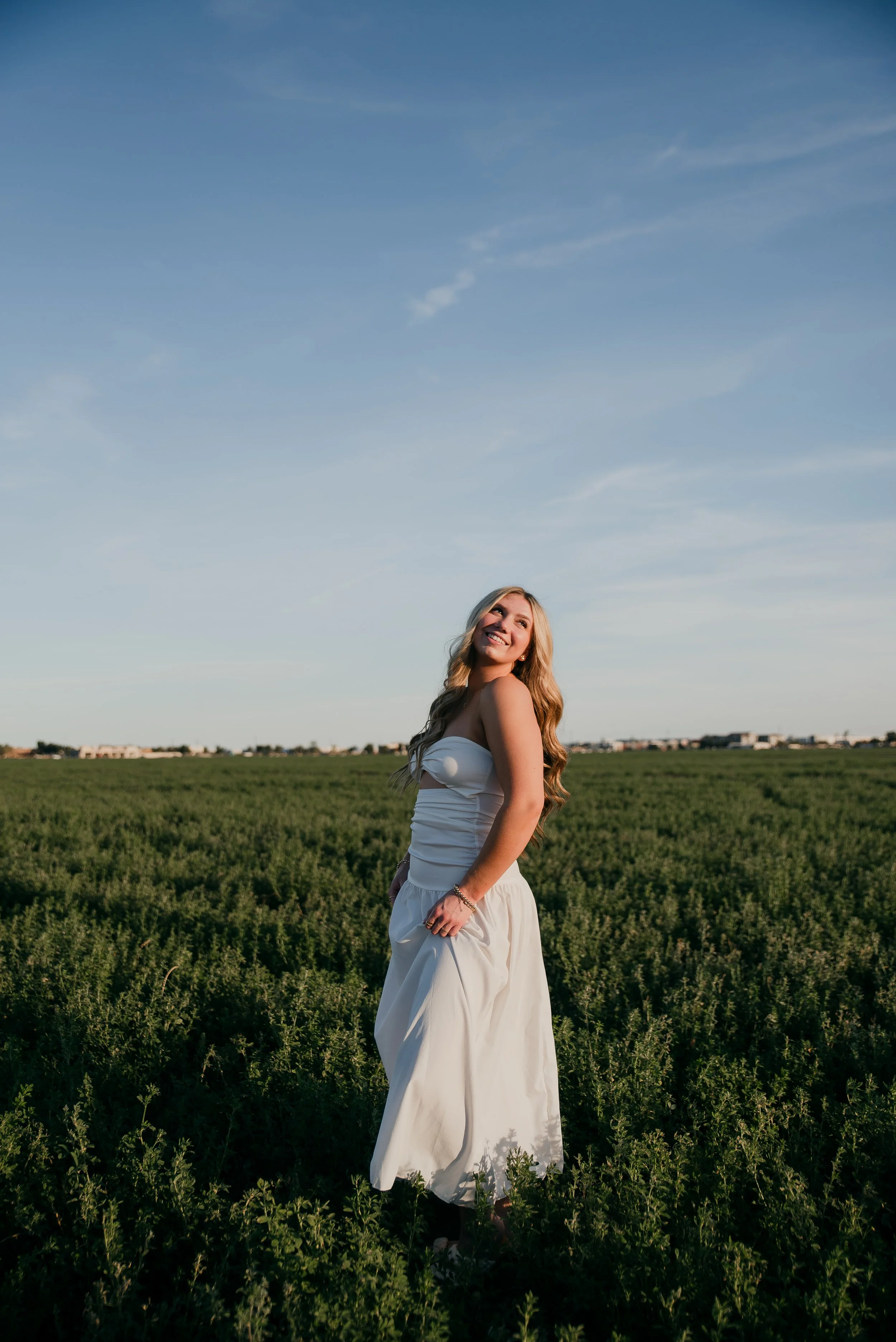 Emma / Senior Photos in Open Field, Gilbert Arizona